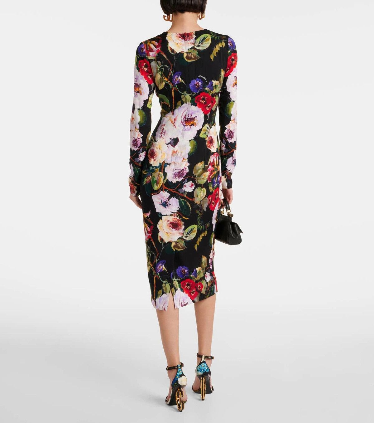 Dolce & Gabbana o1y0825 Midi Dress in Multicolor Size S / US 4 / IT 40 - 3 Thumbnail