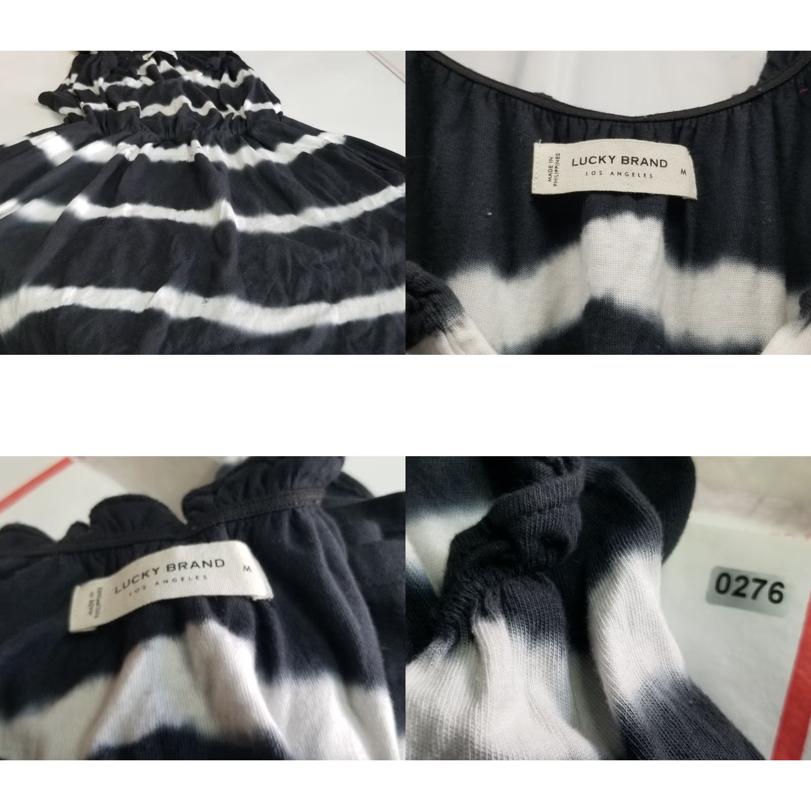 Lucky Brand Lucky Brand Women's Swimwear Sleeveless Stipped Black White Dress M Colorful Orange Distinctive Shaped Size M / US 6-8 / IT 42-44 - 8 Thumbnail