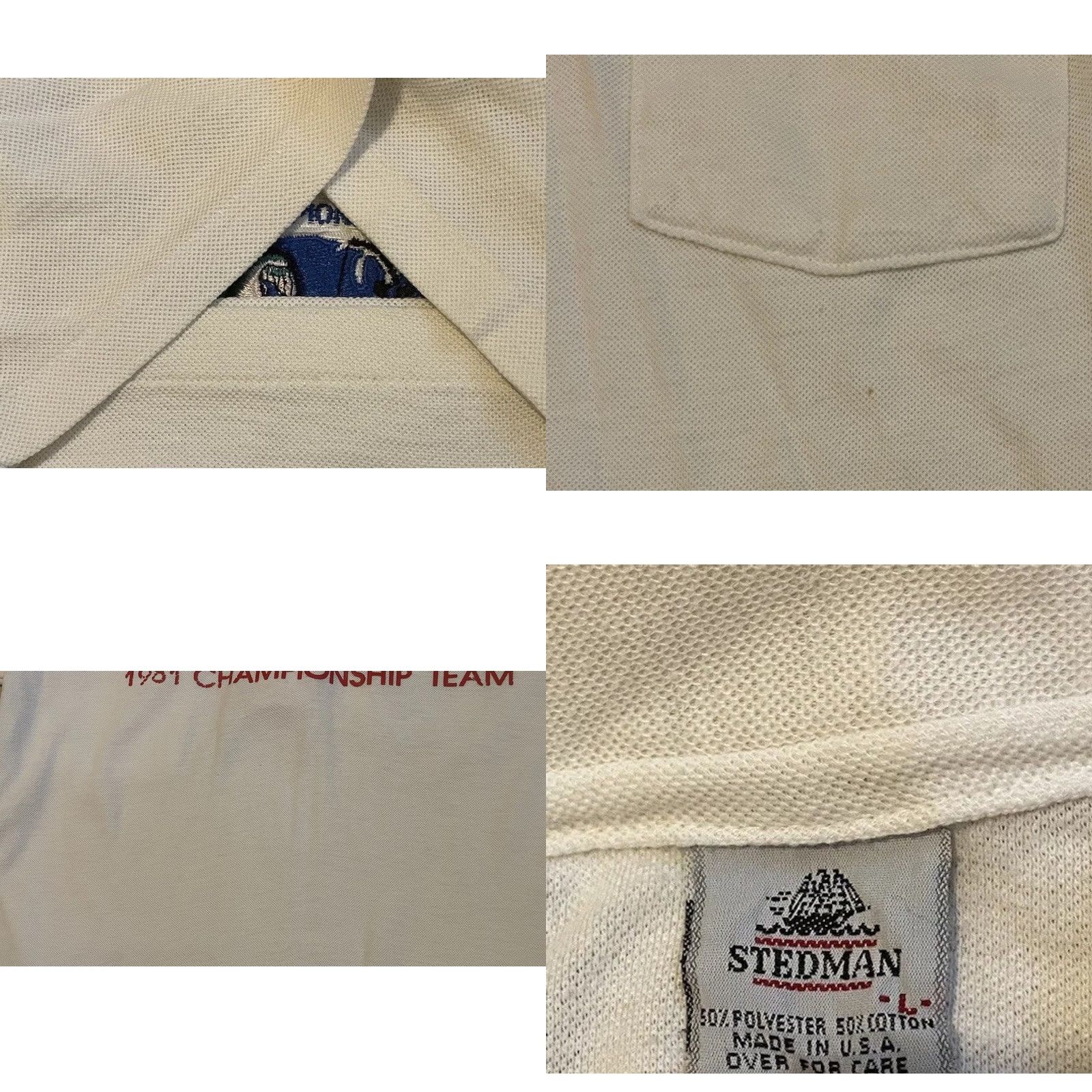 Vintage VINTAGE 80s Arizona Bassmaster Champion Polo Shirt S White Fishing Chain Stitch Size US S / EU 44-46 / 1 - 8 Thumbnail