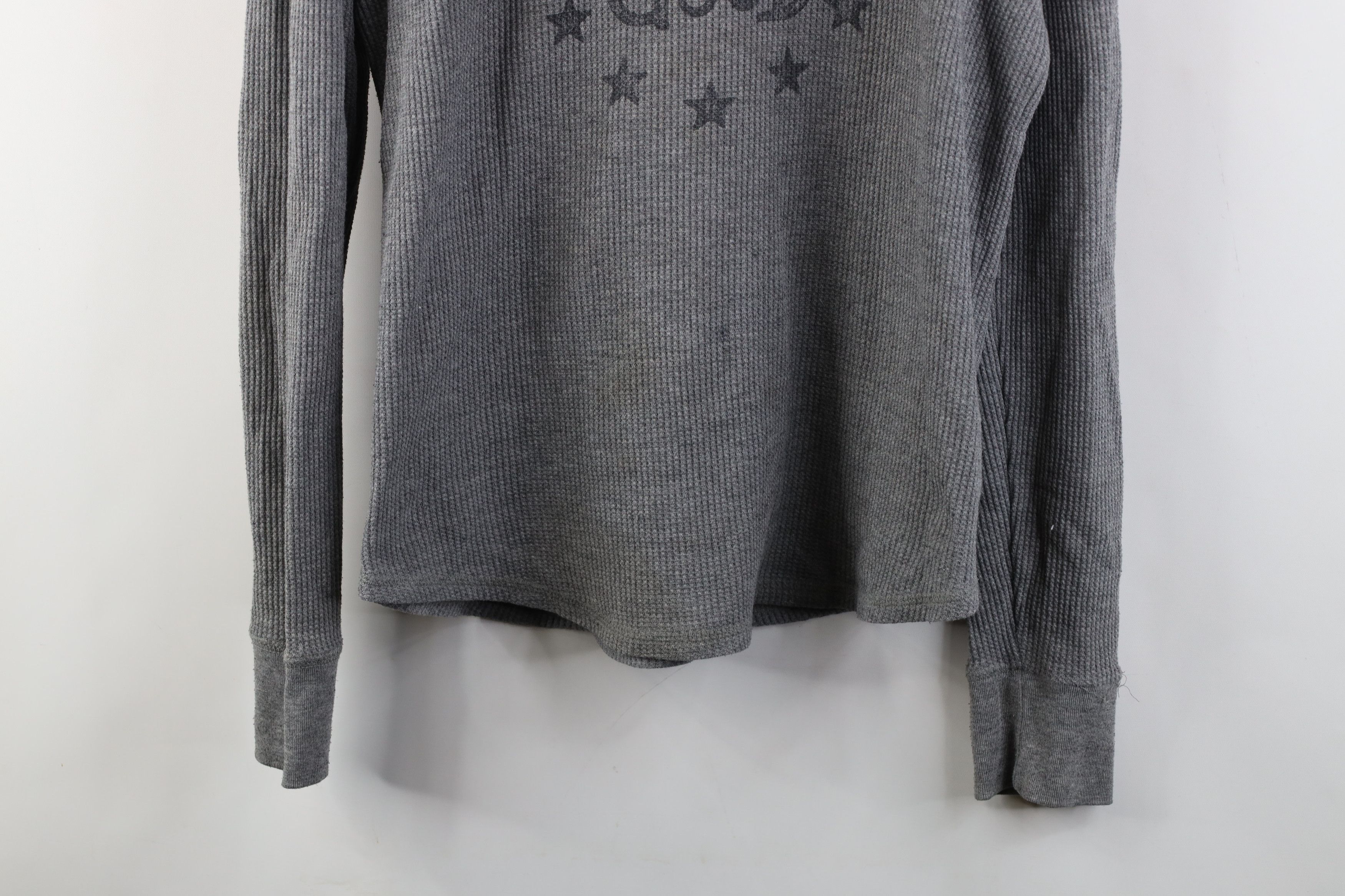 Life is Good Life Is Good Fit Spell Out Star Thermal Waffle Knit Hoodie Size M / US 6-8 / IT 42-44 - 3 Thumbnail