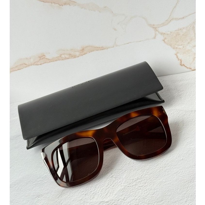 Saint Laurent Paris NEW Saint Laurent SL650 Monceau Brown Unisex Sunglasses Size ONE SIZE - 1 Thumbnail