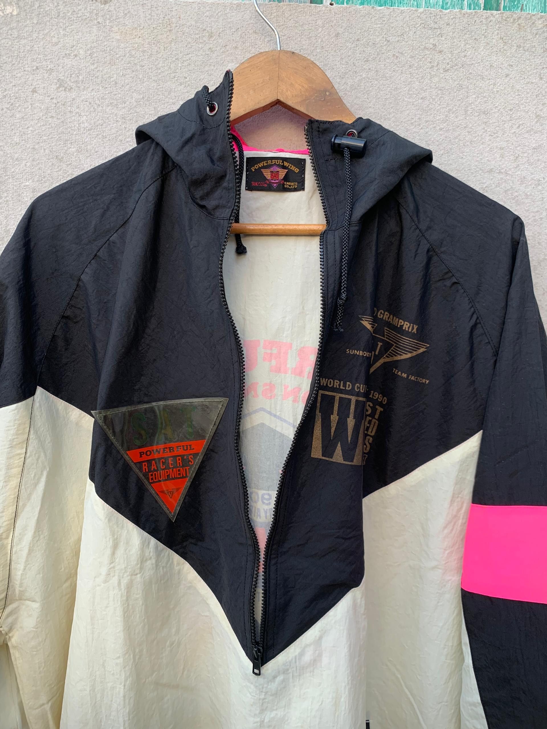 Japanese Brand World Cup Gramprix Powerful Trench Windbreaker Jacket Size US XXL / EU 58 / 5 - 9 Thumbnail