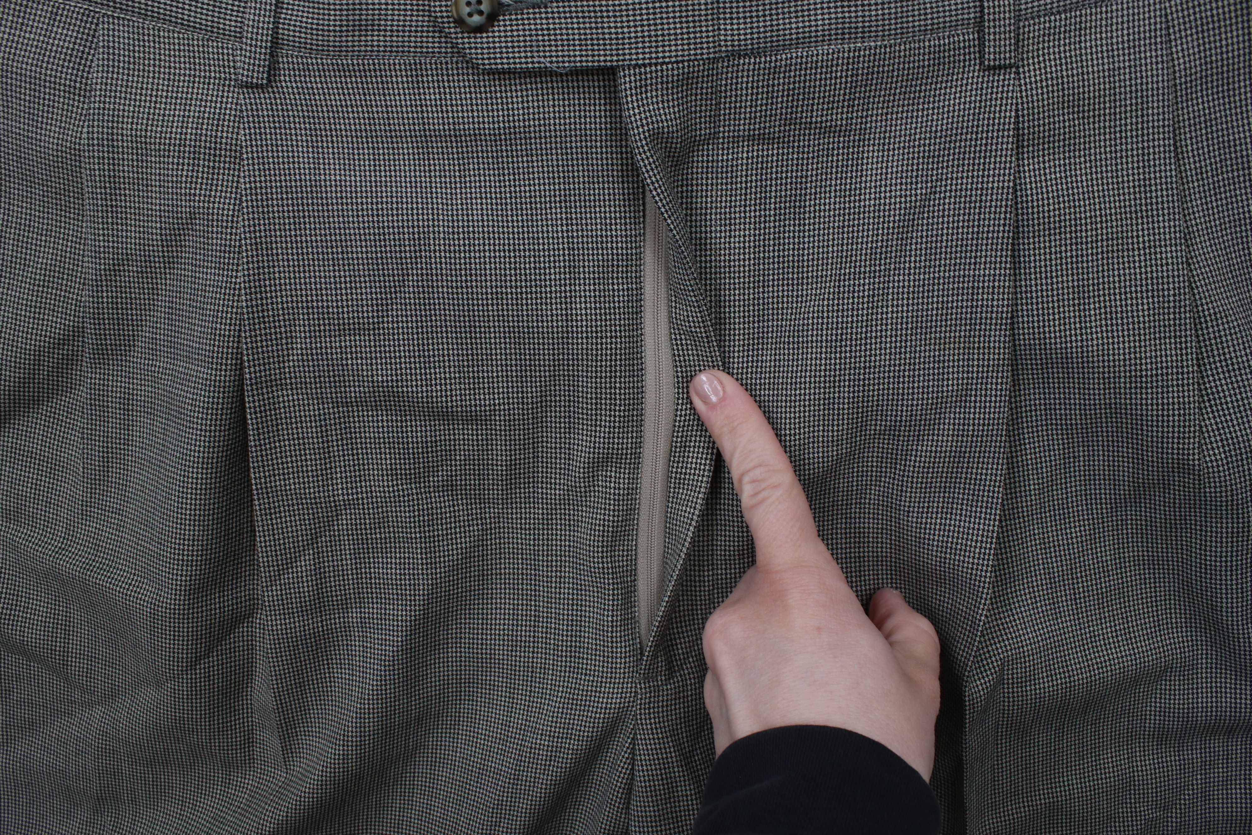 Vintage Vintage 90s Streetwear Houndstooth Wide Leg Chino Pants Size US 40 / EU 56 - 5 Thumbnail