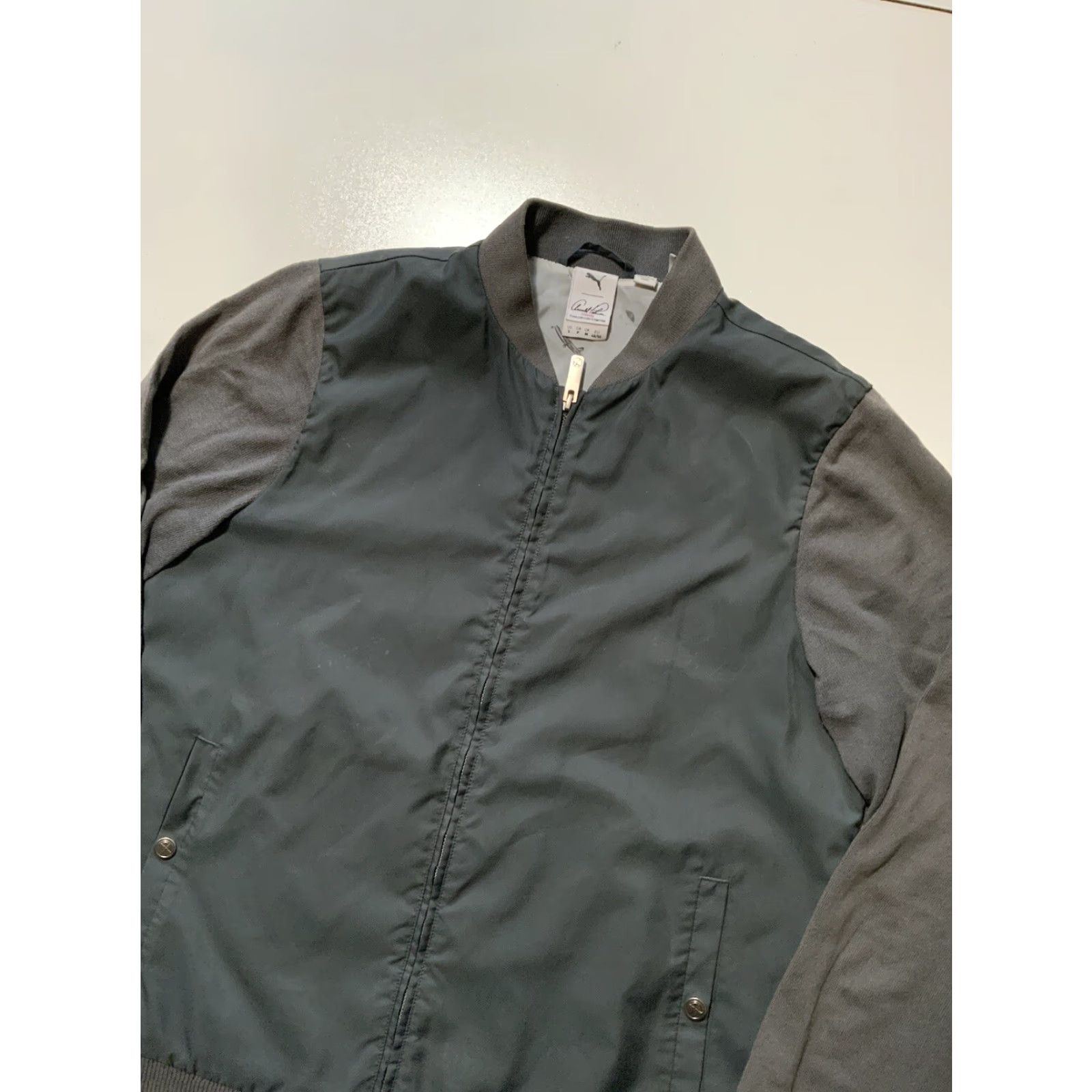 Puma Puma Arnold Palmer Golf Arnie Iron Gate Gray Full Zip Bomber Jacket Mens Sz S Size US S / EU 44-46 / 1 - 5 Thumbnail