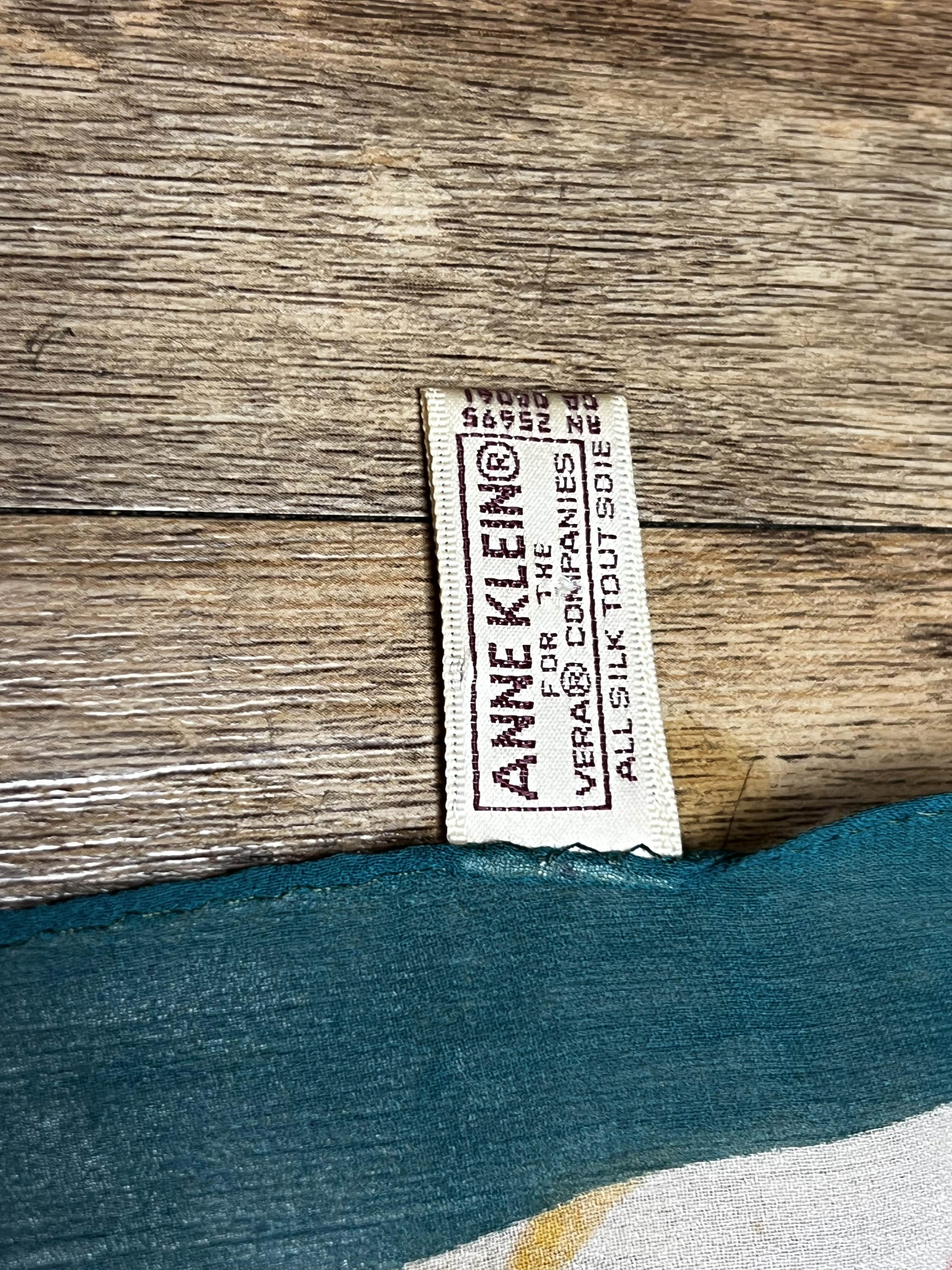 Anne Klein Vintage 1990's Anne Klein for Vera Floral Silk Scarf Size ONE SIZE - 7 Thumbnail