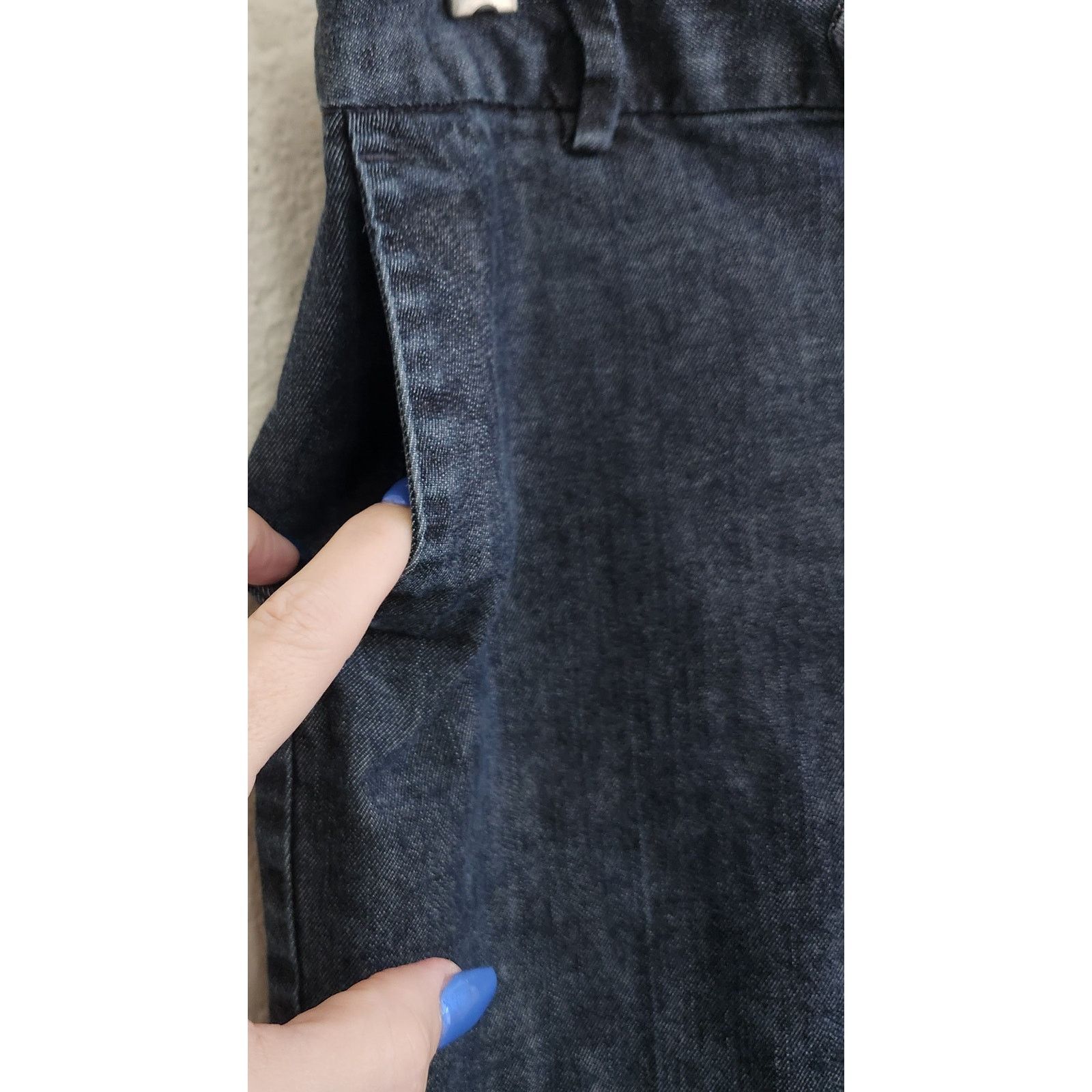 Other Gap Dark Blue Flat Front Cropped Jeans 4 Lightweight Size 27" / US 4 / IT 40 - 2 Thumbnail