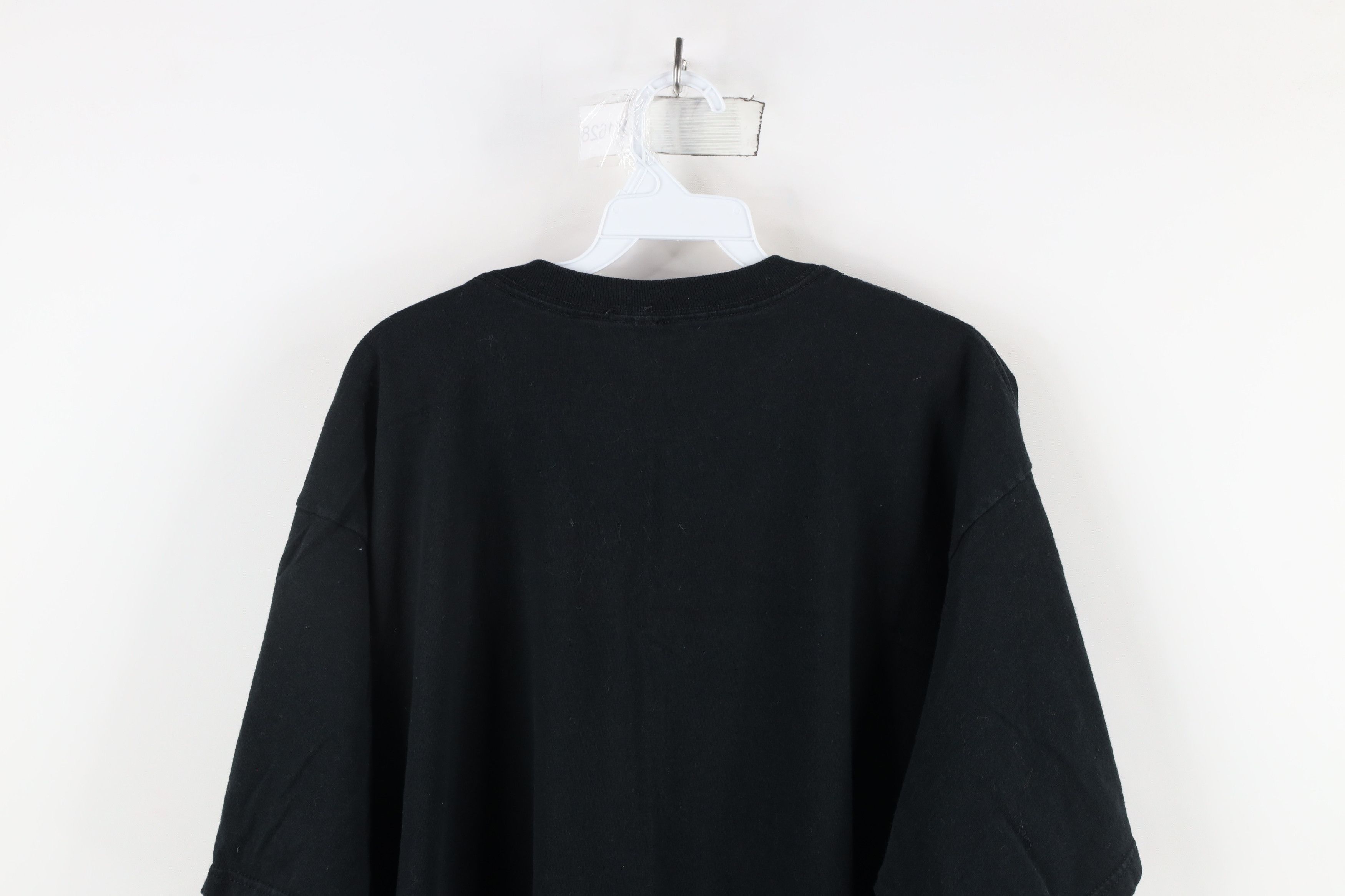 Vintage Vintage 90s Streetwear Heavyweight Cotton T-Shirt Black Size US XXL / EU 58 / 5 - 6 Thumbnail