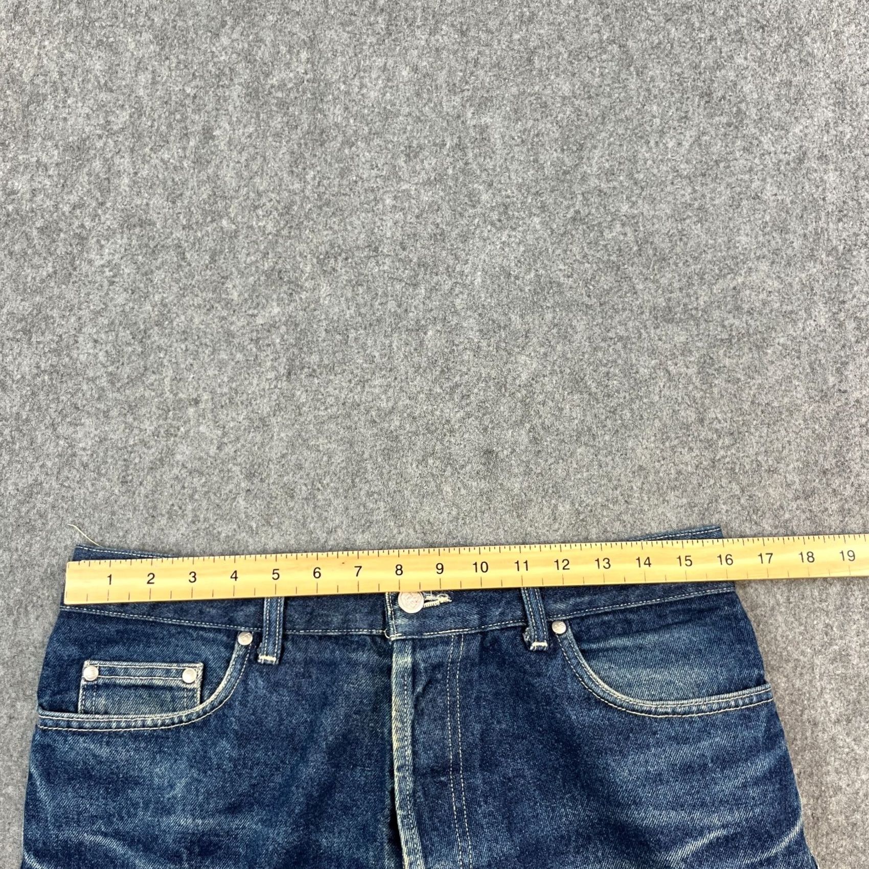 Sergio Tacchini Vintage Sergio Tacchini Jeans Relaxed Straight 32 32 Blue Whiskers Denim 5-Pocket Mens Jeans 90s Italian Style Mens Size US 32 / EU 48 - 6 Thumbnail