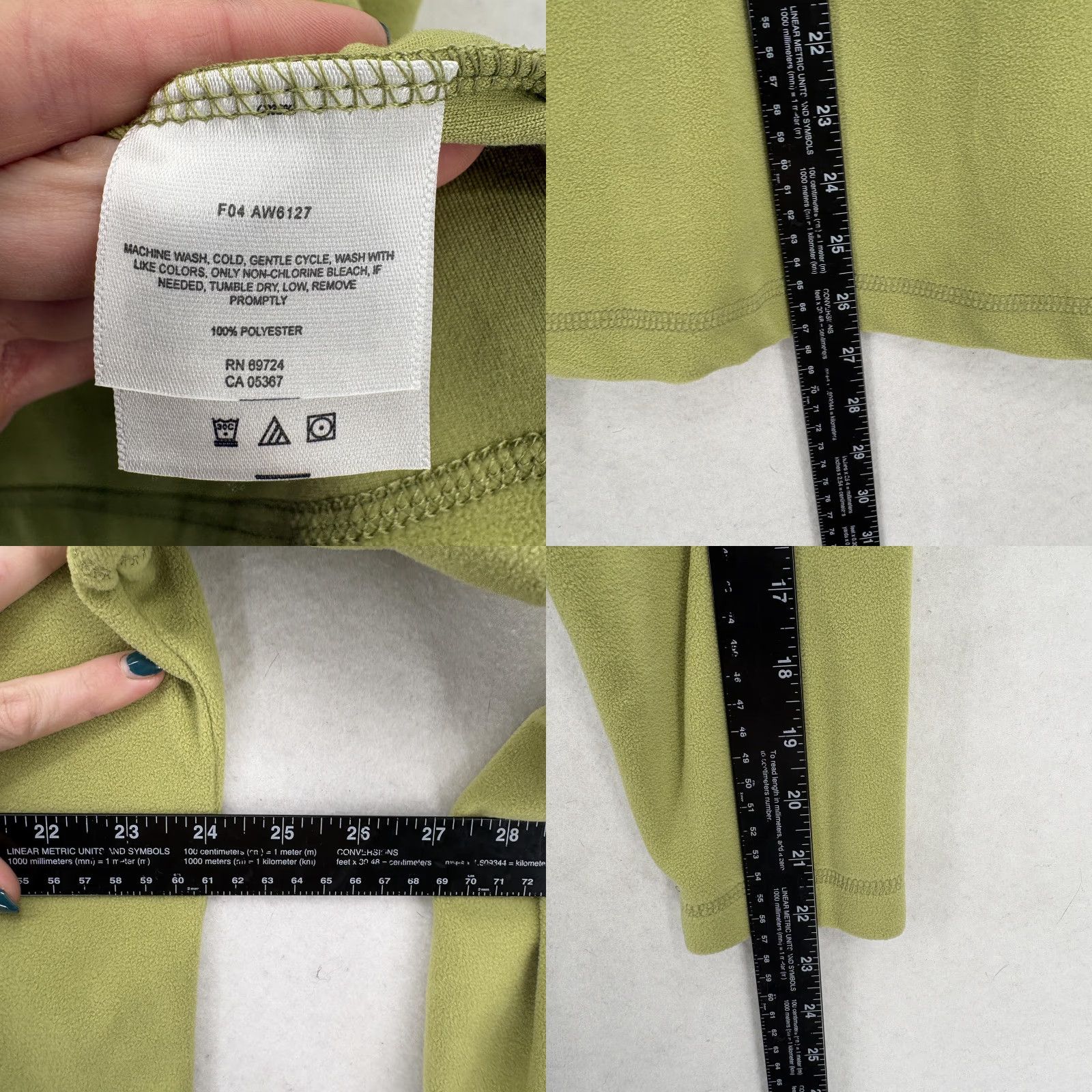 Vintage Columbia Glacial Fleece Mock Pullover Womens 2X Green Lightweight Long Sleeve Plus Size Mock Neck Pullover Womens Clothing Coluia Size XXL / US 16-18 / IT 52-54 - 8 Thumbnail
