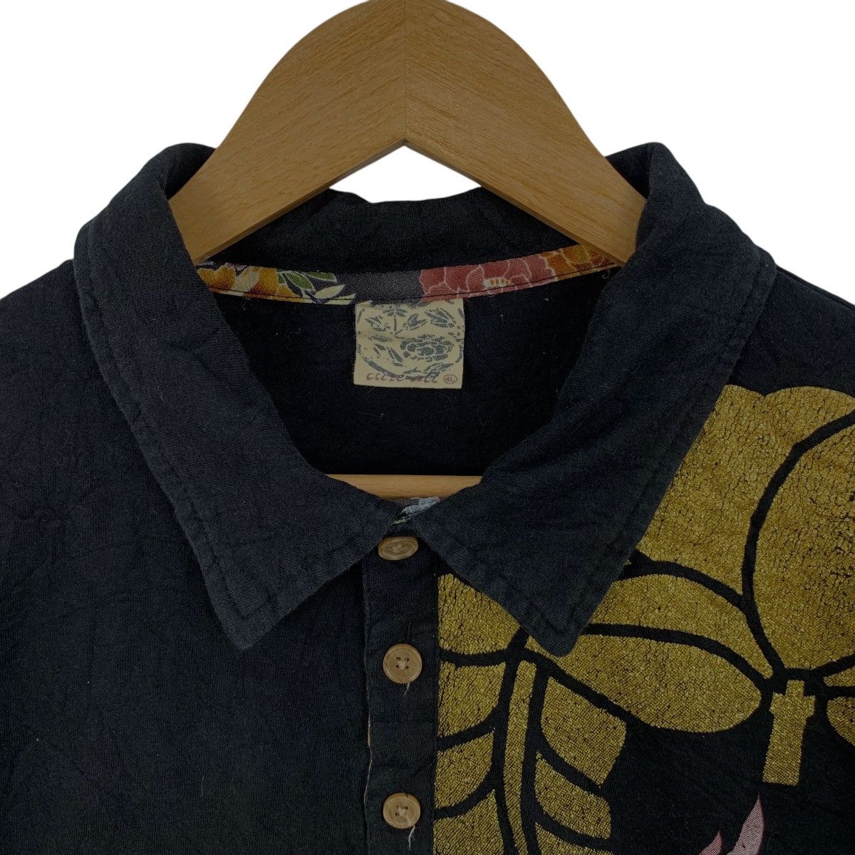 Vintage JAPAN TRADITIONAL CHIKIRIYA Gold Fish Tee Shirt Polo Size US XL / EU 56 / 4 - 3 Thumbnail