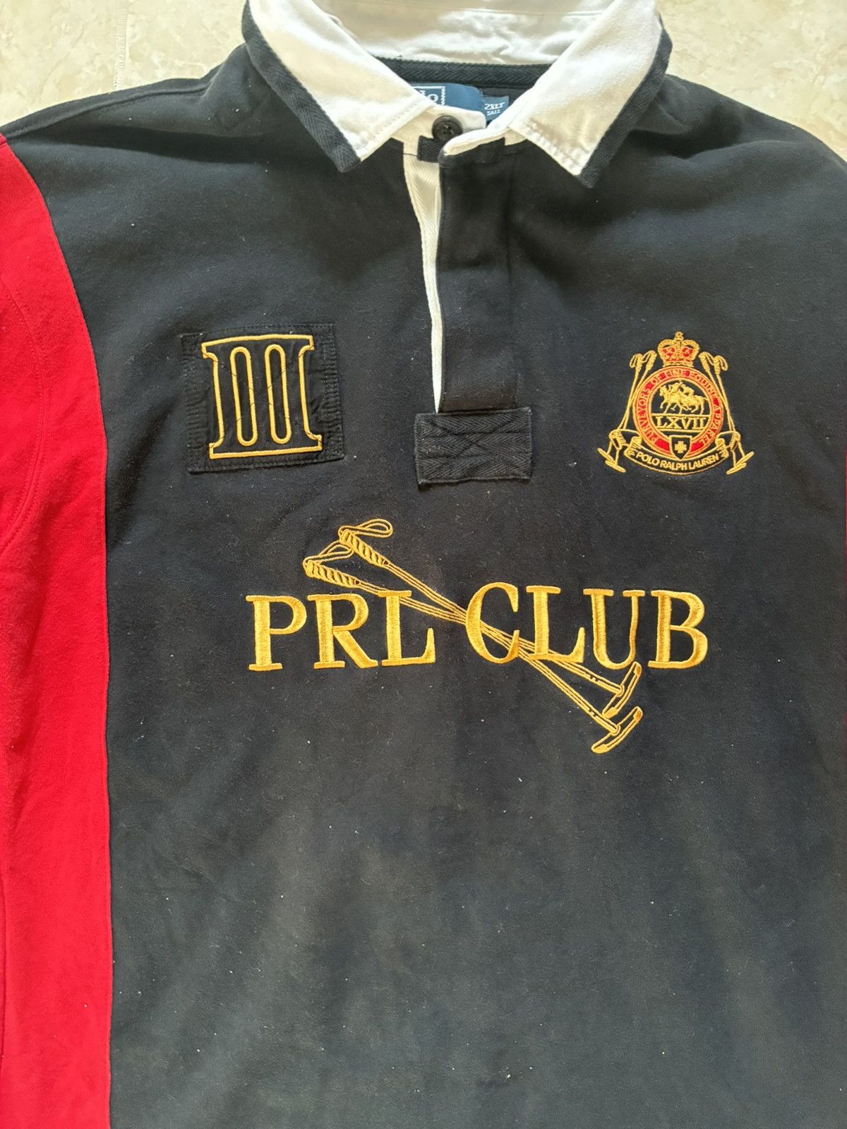 Polo Ralph Lauren Vintage 90s Ralph Lauren Embroidered Rugby Polo Size US XL / EU 56 / 4 - 2 Thumbnail