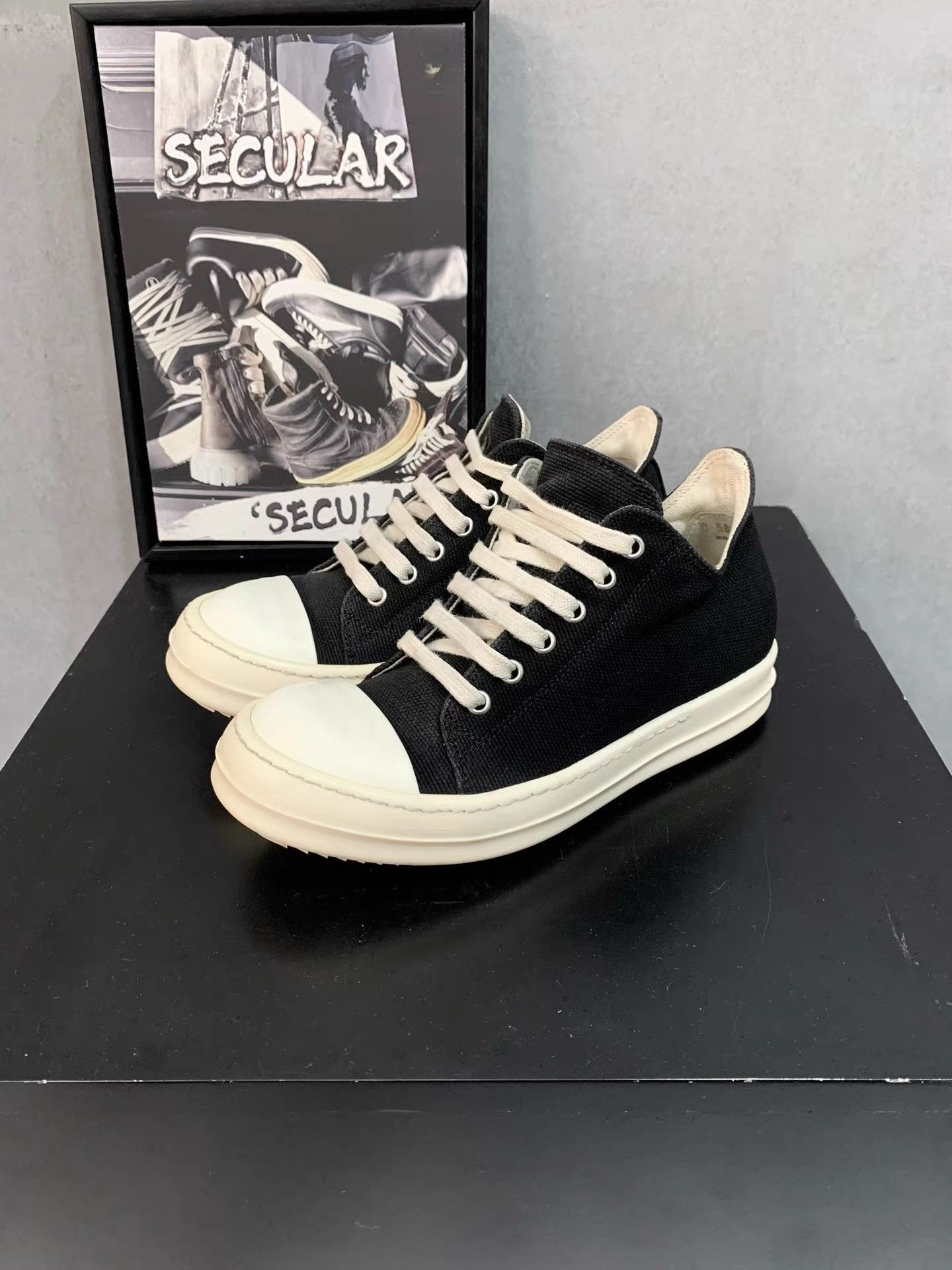 Rick Owens Rick Owens DRKSHDW Low Converse Style Sneakers K34 Size US 6 / IT 36 - 2 Thumbnail