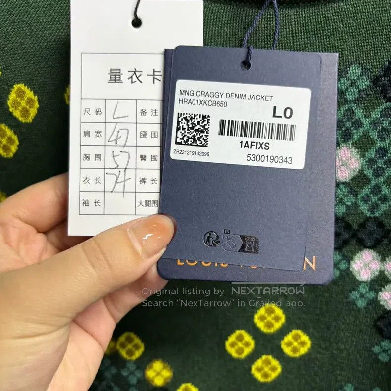 Louis Vuitton Louis Vuitton Newest Green Color Block Pattern Jacquard Cr Size US L / EU 52-54 / 3 - 4 Thumbnail