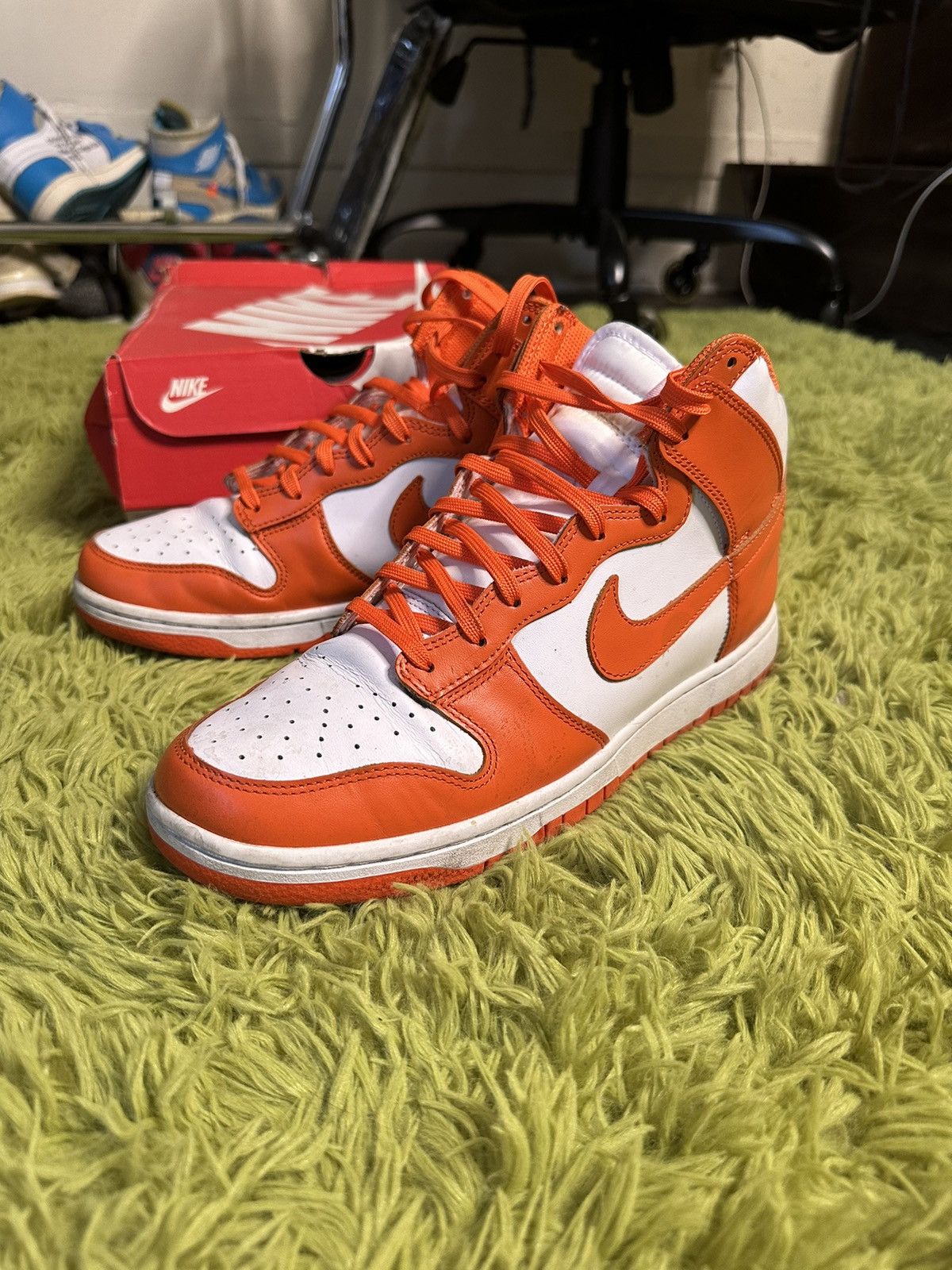 image of Nike Dunk “Syracuse” High Shoes in Orange, Men's (Size 10)