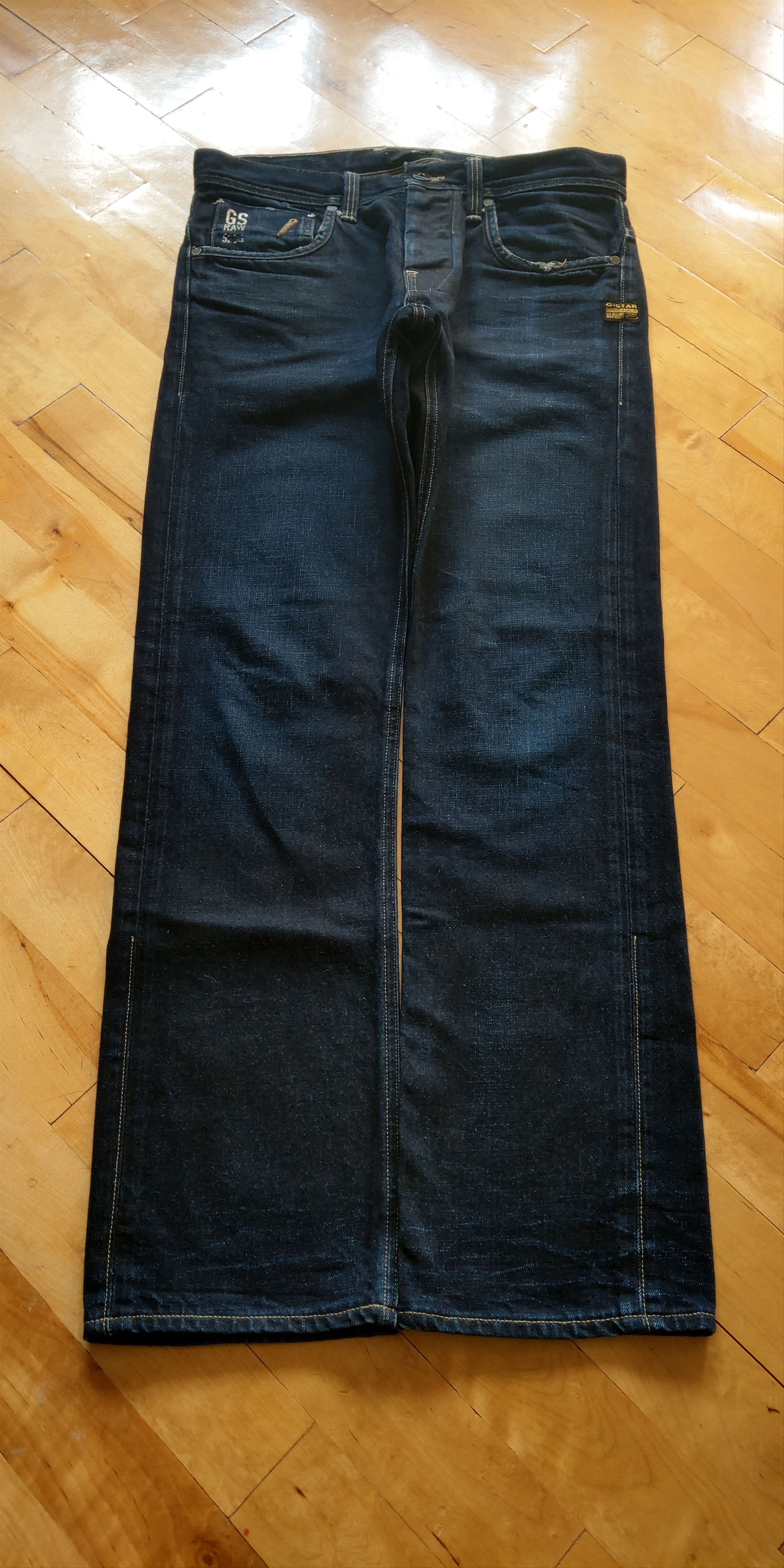 G-Star Skinny Baggy Stacked Pants Semi Flared Alt Neo Denim Goth 32 Size US 32 / EU 48 - 3 Thumbnail