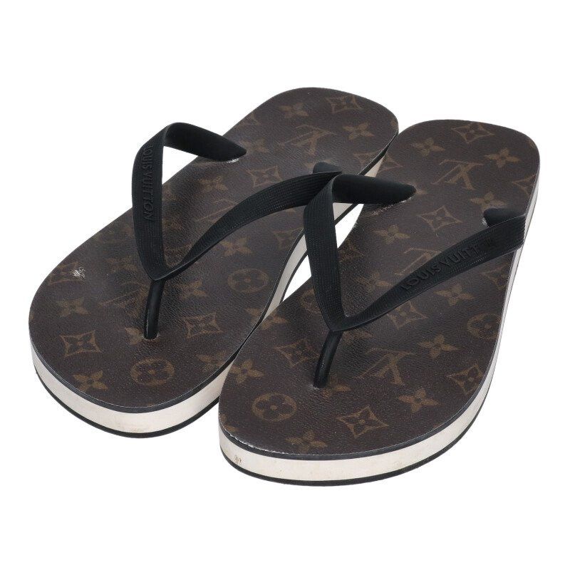 Louis Vuitton Louis Vuitton Sandals Brown x Black Size 8 Size US 8 / EU 41 - 1 Thumbnail