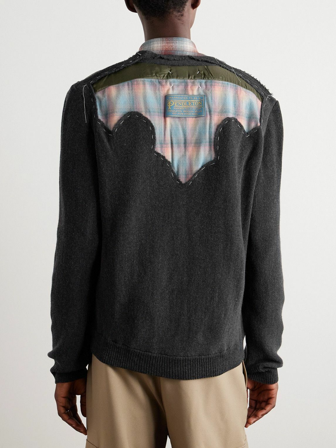 Maison Margiela o1w1db10525 Pendleton Cardigan in Multicolor Size US M / EU 48-50 / 2 - 4 Thumbnail