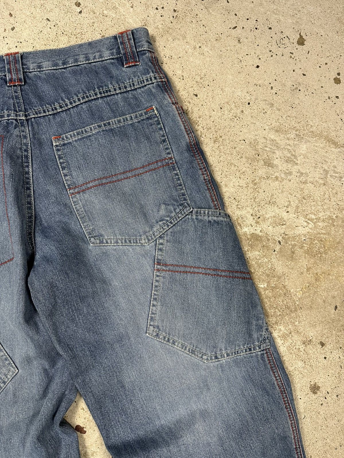 JNCO × Vintage Vintage Y2K Jnco Style Baggy Multi Pocket Denim Pants Jeans Size US 28 / EU 44 - 6 Thumbnail