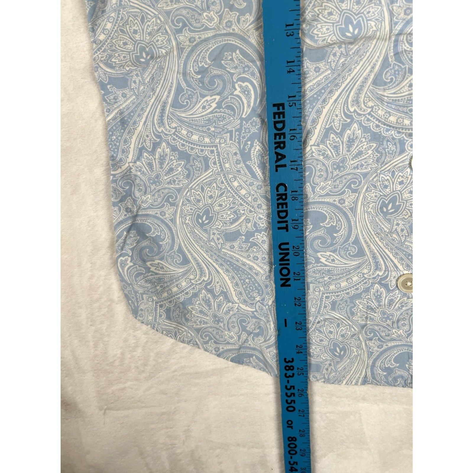 Ralph Lauren Lauren Ralph Lauren Pajama Shirt Collar Button Shirt Women L Blue Paisley Size L / US 10 / IT 46 - 4 Thumbnail