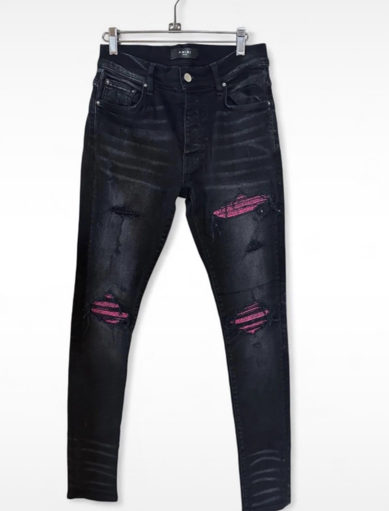 Amiri Amiri Pink MX1 Jeans Black Size 29 | Grailed