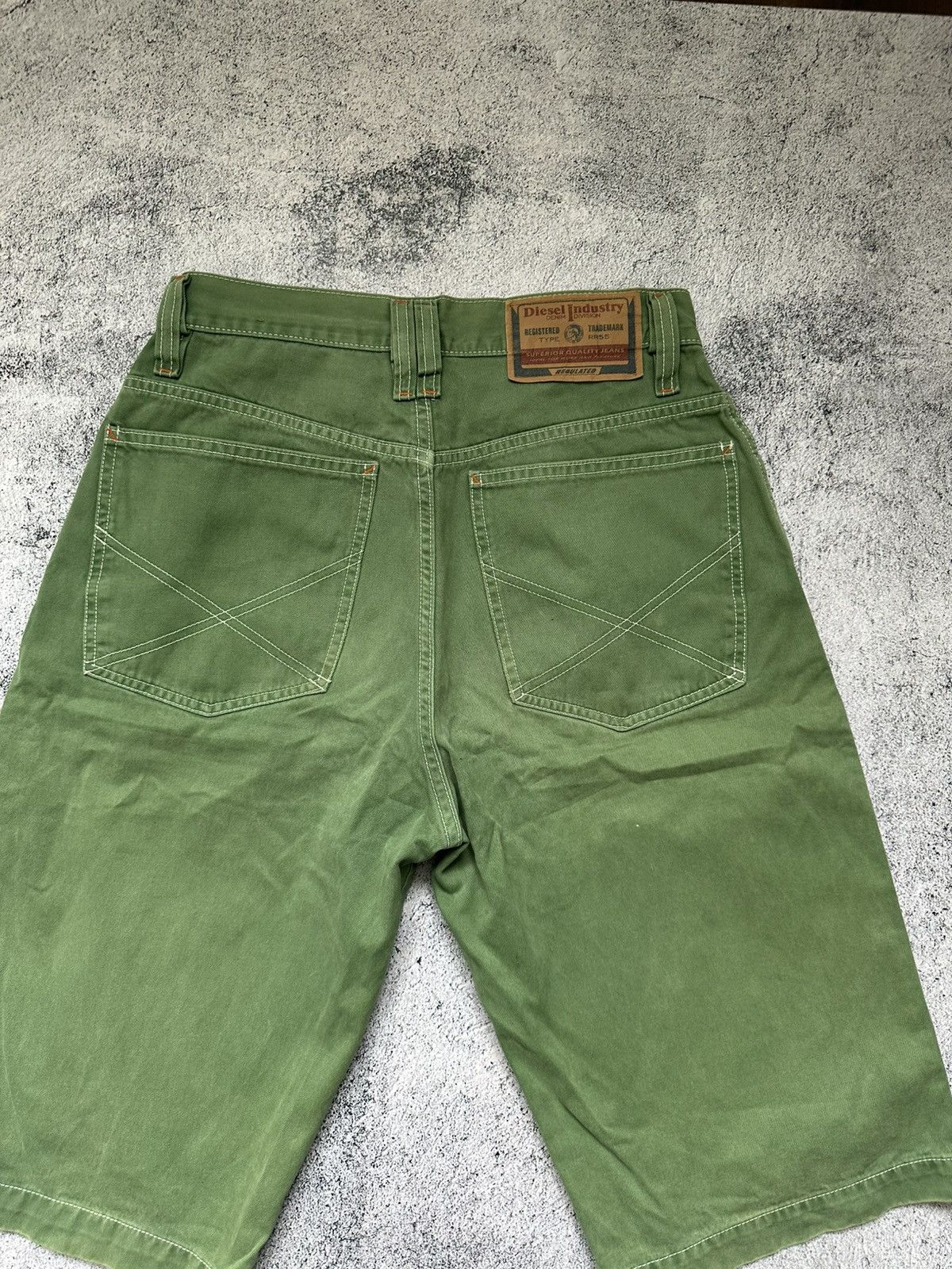 Diesel Vintage Diesel Oversize Shorts Green Denim Y2K Size US 28 / EU 44 - 10 Thumbnail