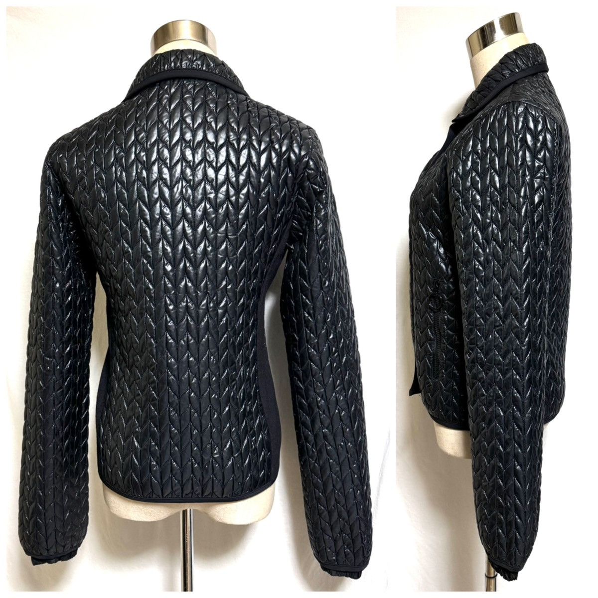 Prada Prada Sport ribbed gathered nylon jacket, black, size 40, Size S / US 4 / IT 40 - 12 Thumbnail