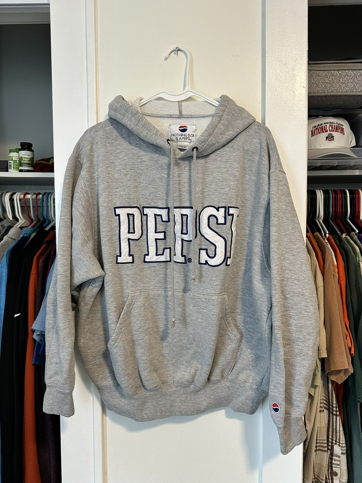 Pepsi Vintage Embroidered Pepsi Hoodie Size US M / EU 48-50 / 2 - 1 Thumbnail