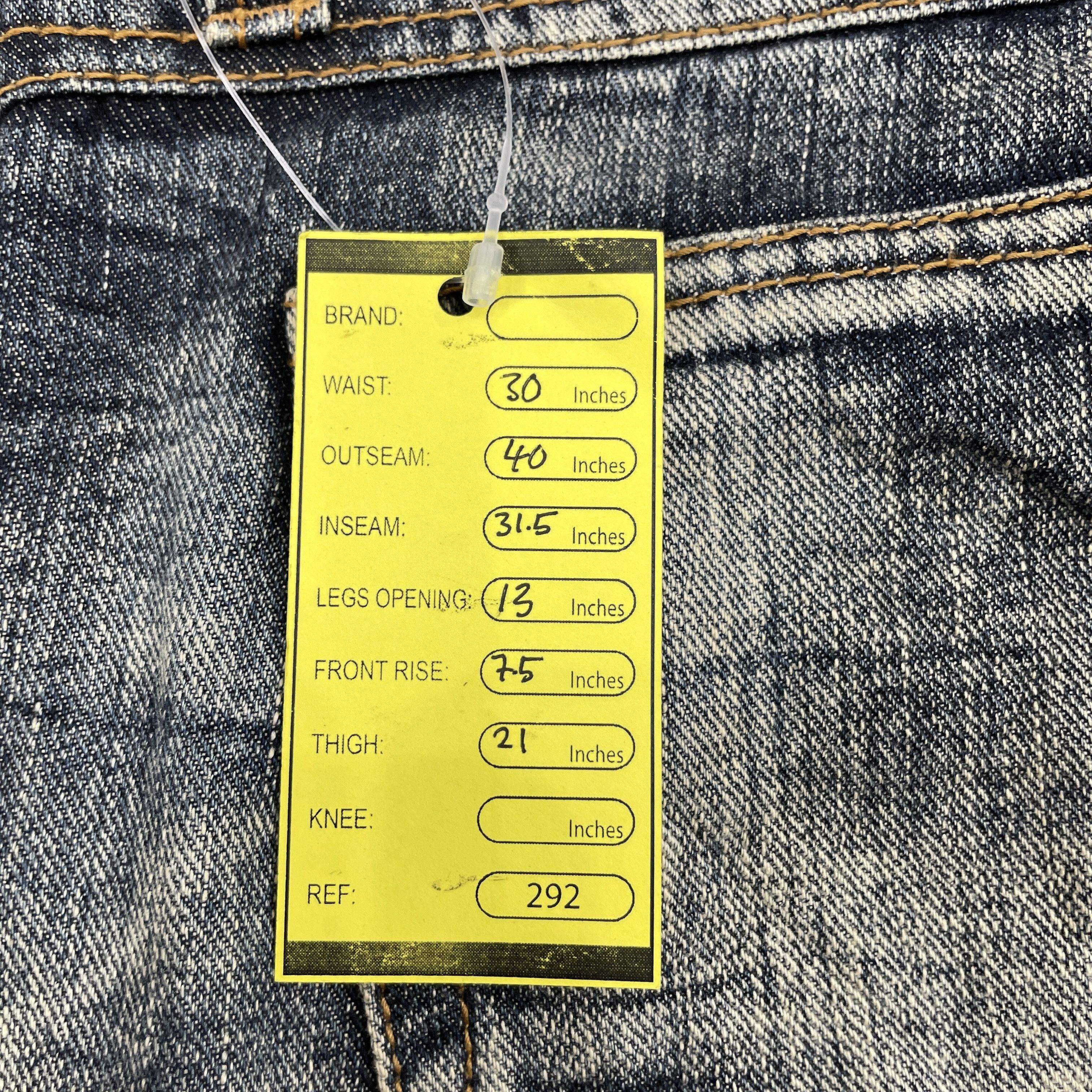 Japanese Brand × Vintage Vintage Japanese Brand Rare Design Distressed Jeans Size US 30 / EU 46 - 10 Thumbnail
