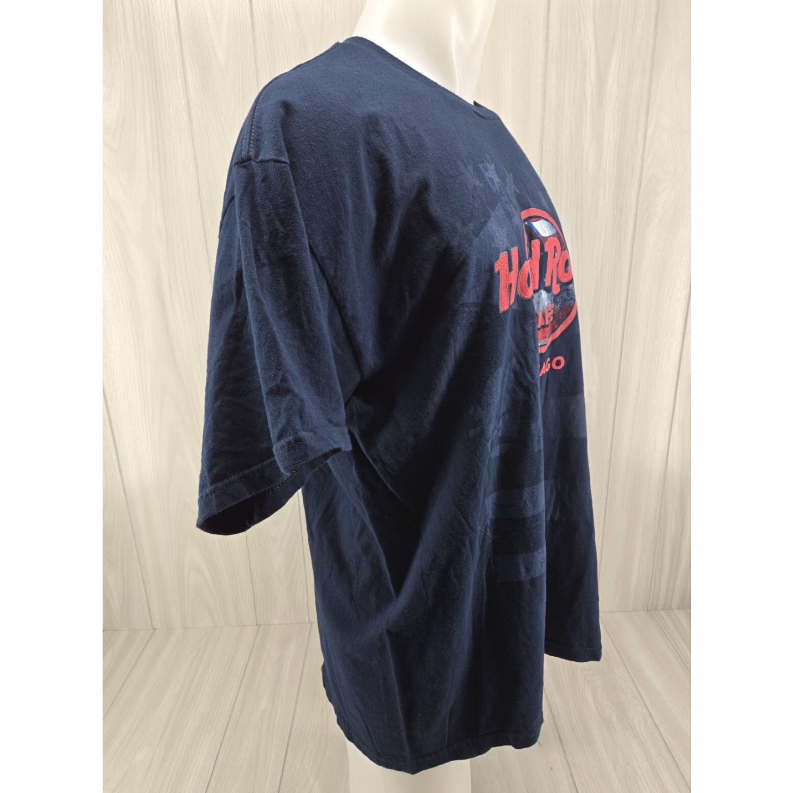 Hard Rock Cafe Hard Rock Cafe Shirt Adult XL Short Sleeve Chicago Blue Shirt Men T-Shirt Logo Rock Size US XL / EU 56 / 4 - 6 Thumbnail