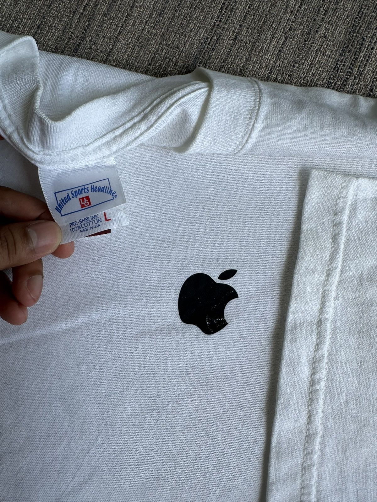 Apple × Vintage Vintage 90’s APPLE MAC OS Promo Tee USA RARE Size US L / EU 52-54 / 3 - 5 Thumbnail