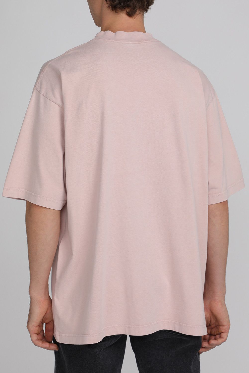 Balenciaga Pink Embroidered Back Flip Logo Oversized T-Shirt Size US M / EU 48-50 / 2 - 4 Thumbnail