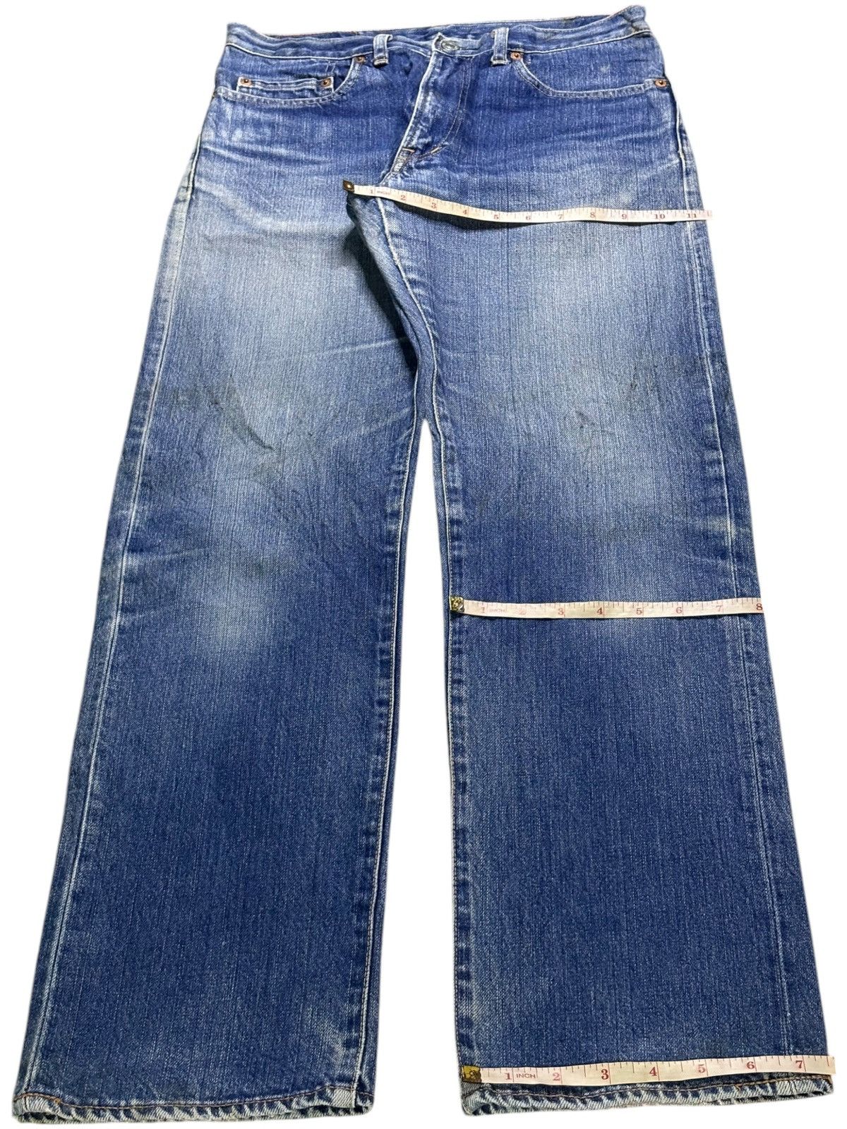 HOLLYWOOD RANCH MARKET × Japanese Brand Vintage HR Market Button Fly Mud Wash Jeans Size US 30 / EU 46 - 17 Thumbnail