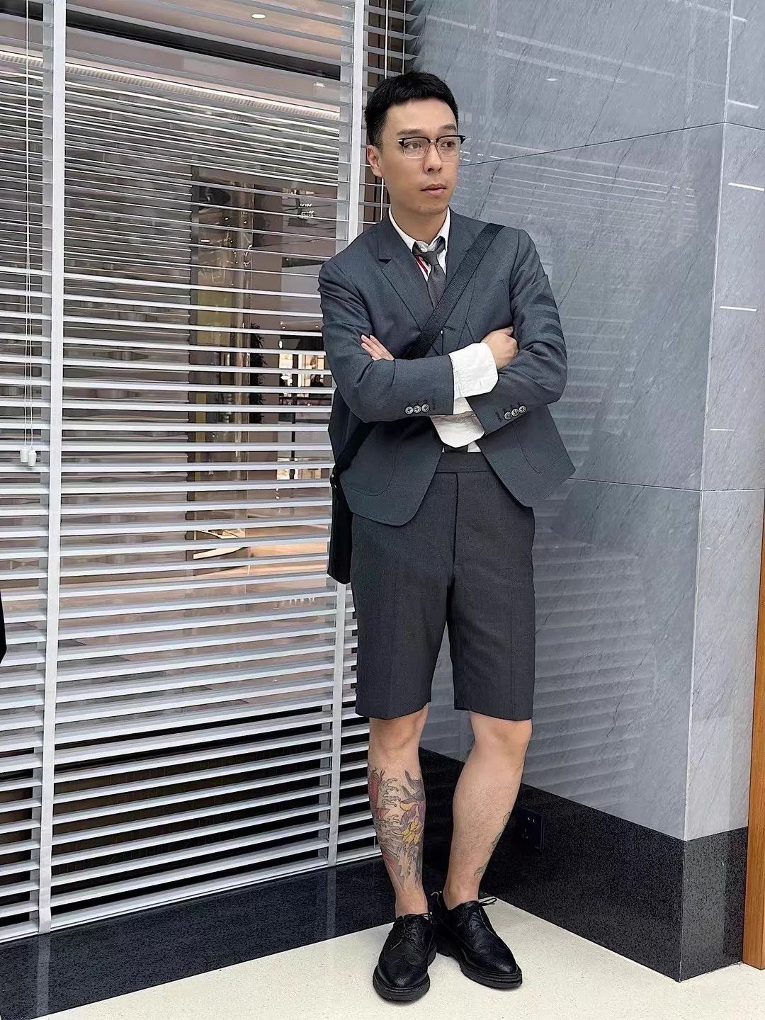 Thom Browne Thom Browne Men's Charcoal Black Wool Suit Shorts 3 Size US 34 / EU 50 - 9 Thumbnail