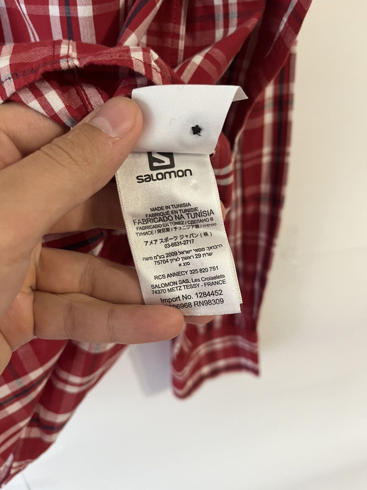 Salomon Salomon Plaid Gorpcore Outdoor Cotton Button Up Shirt Size US L / EU 52-54 / 3 - 8 Thumbnail
