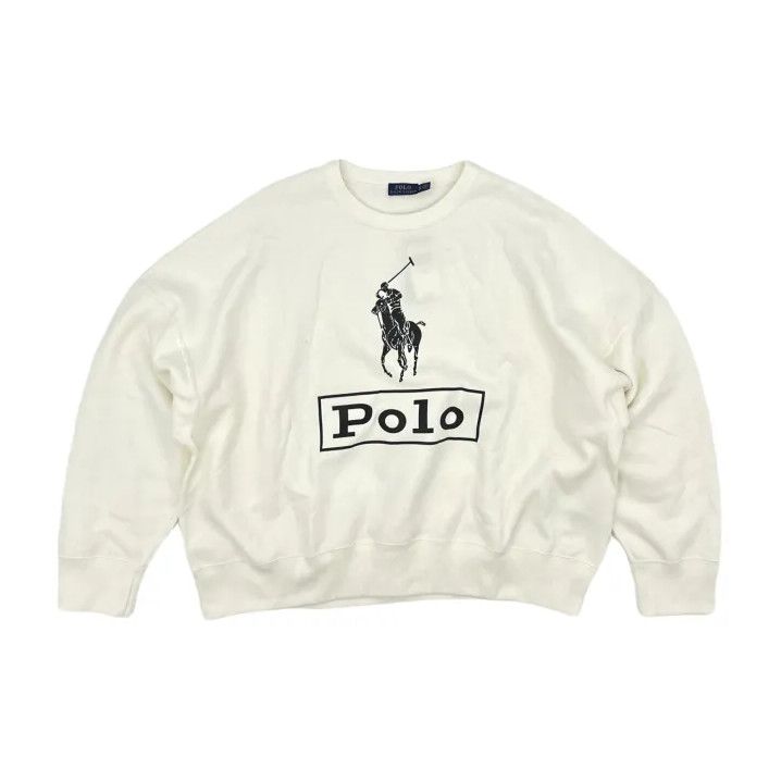 Polo Ralph Lauren Polo Ralph Lauren Pattern Letter Print Crewneck Sweatshirt Size US XL / EU 56 / 4 - 1 Thumbnail