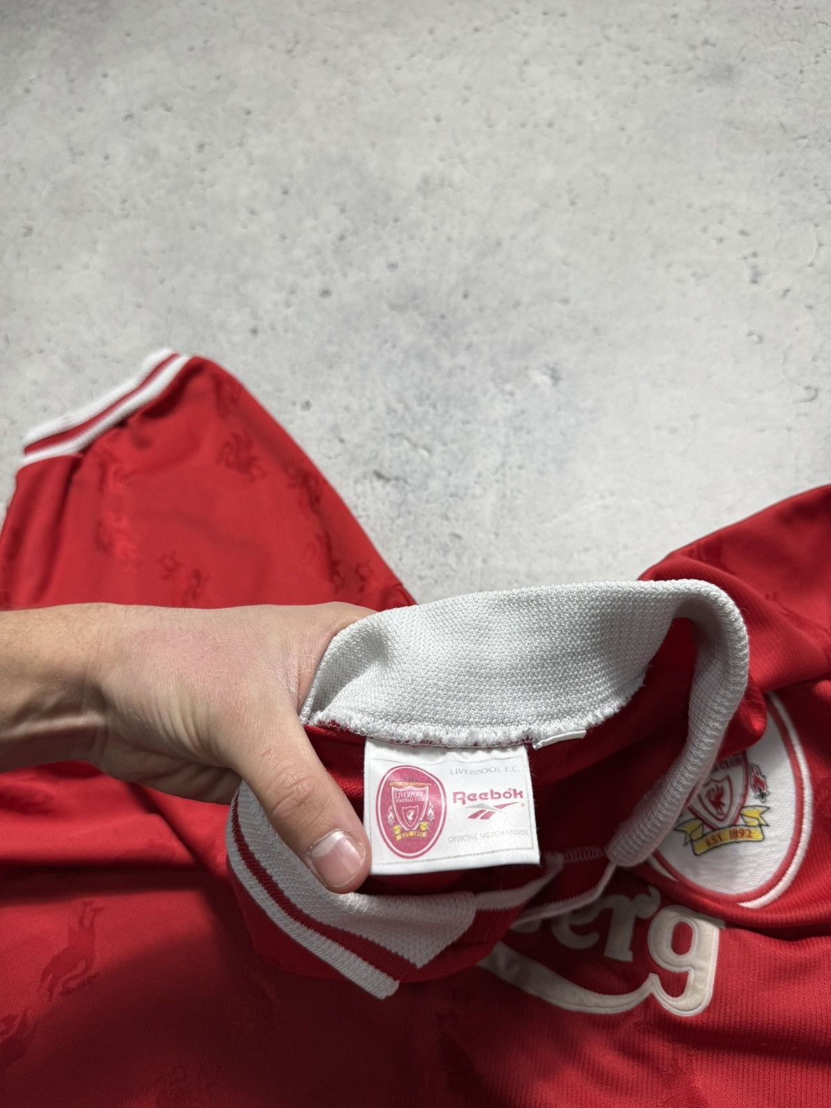 Reebok Reebok FC Liverpool 1996/1997 Vintage Retro Soccer Jersey Size US XL / EU 56 / 4 - 6 Thumbnail