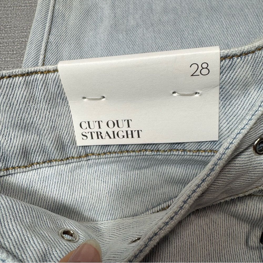 WeWoreWhat NWT New $138 We Wore What Cutout Belted Straight Jeans Siz Size 28" / US 6 / IT 42 - 9 Thumbnail