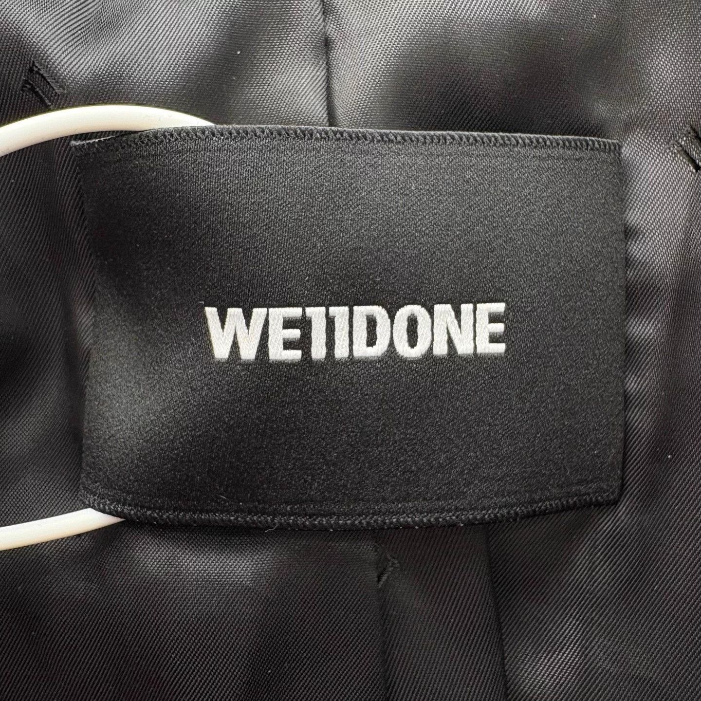 WE11DONE WE11DONE Shoulder Pad Logo Blazer Black Unisex Size US S / EU 44-46 / 1 - 3 Thumbnail