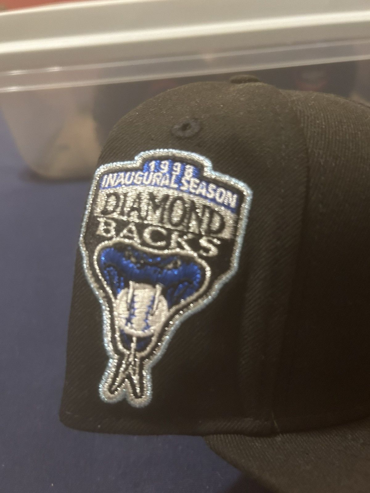 New Era Black Arizona Diamondbacks New Era Fitted Hat Size 7 Size ONE SIZE - 2 Thumbnail