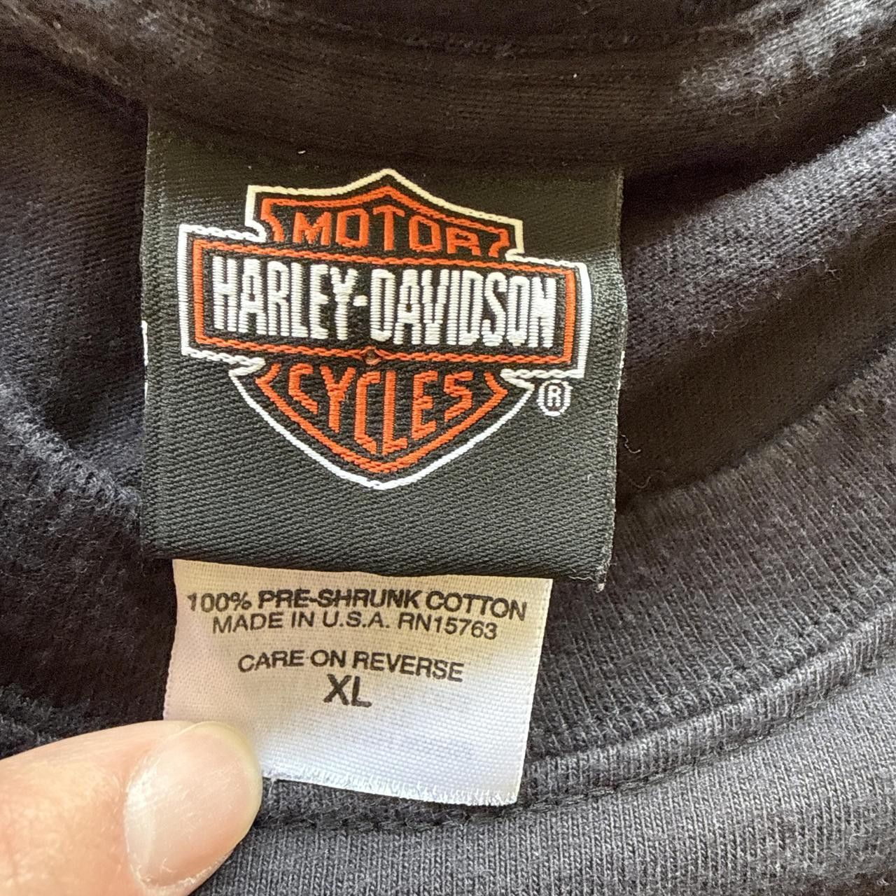Harley Davidson Vintage 2000s Harley Davidson Flame Star Ball Longsleeve Size US XL / EU 56 / 4 - 6 Thumbnail