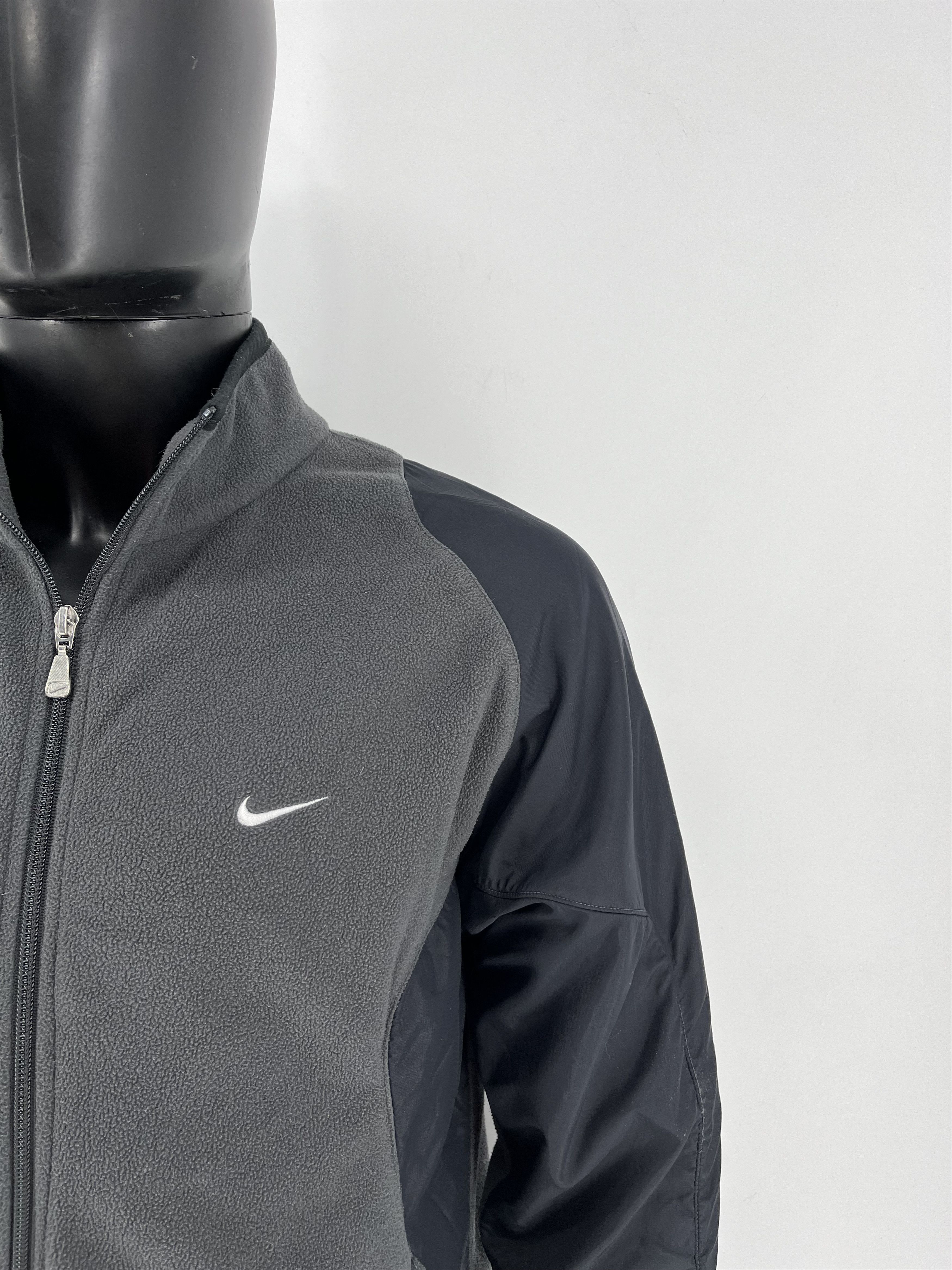 Nike × Vintage Vintage Y2K Nike Nylon Fleece Jacket Small Swoosh Mogo Size US M / EU 48-50 / 2 - 5 Thumbnail