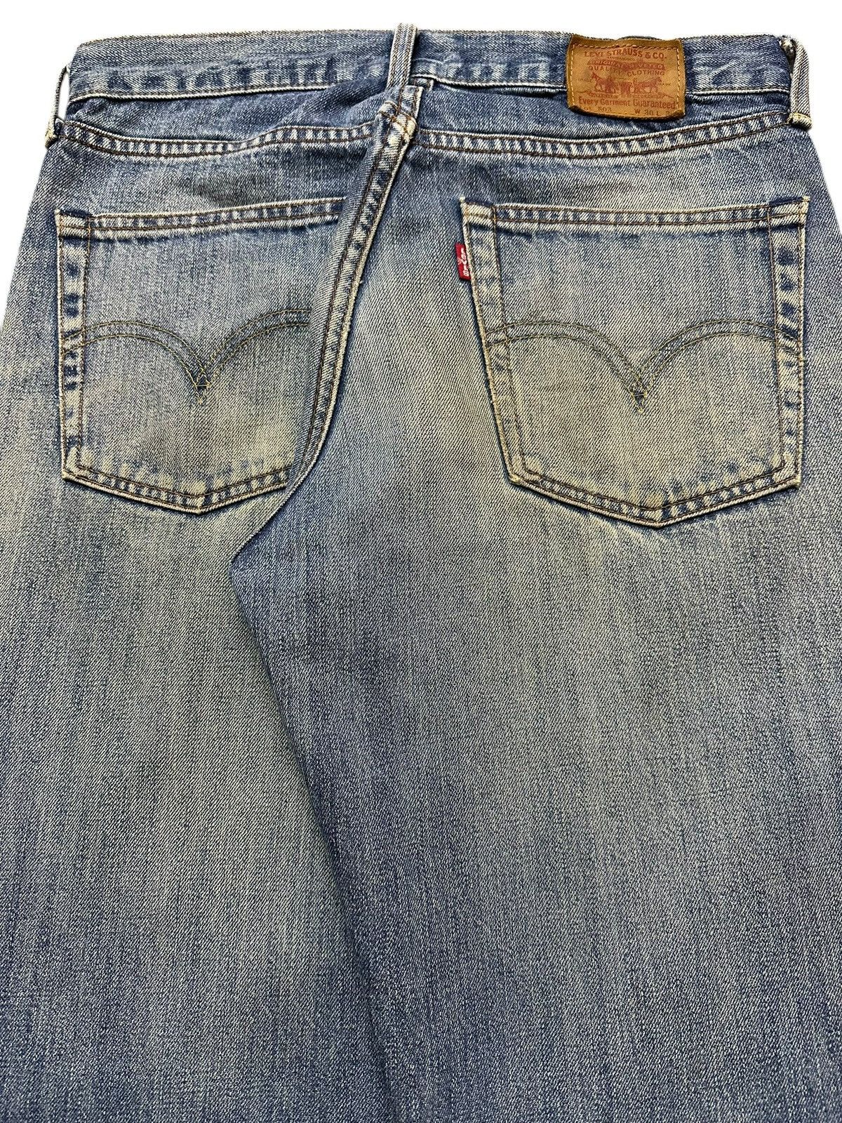 Levi's Vintage 80s Levis 503 Mud Wash Distress Style Baggy Jeans Size US 30 / EU 46 - 6 Thumbnail