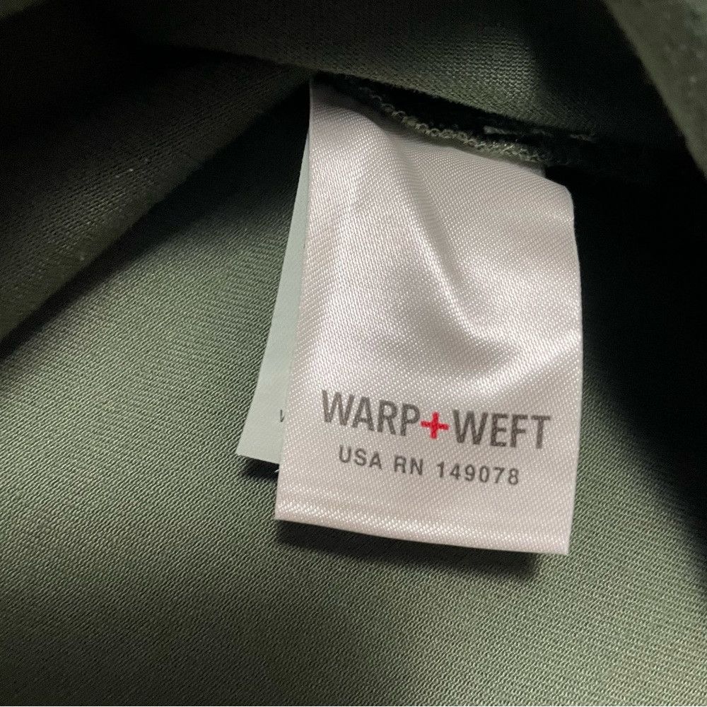 Other NWT New Warp + Weft Button Front Green Dress Size 1X Size XL / US 12-14 / IT 48-50 - 6 Thumbnail