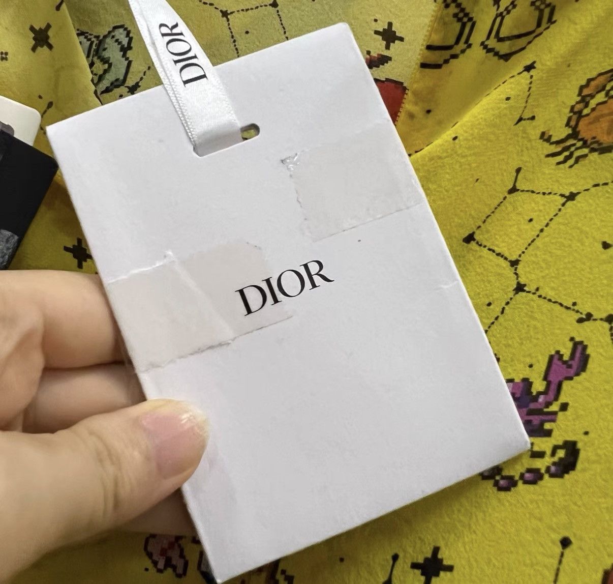 Dior Dior Yellow All-over Zodiac Printed Dress J41 Size S / US 4 / IT 40 - 5 Thumbnail