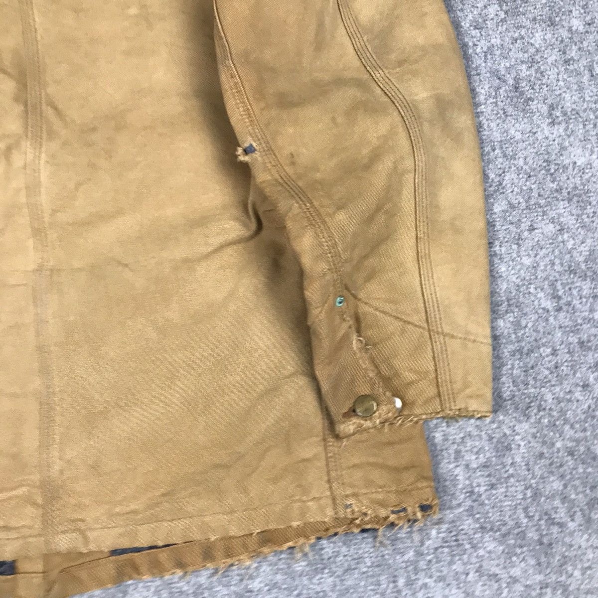 Carhartt × Vintage Carhartt Blanket Jacket Distressed Brown Jacket Size US M / EU 48-50 / 2 - 17 Thumbnail
