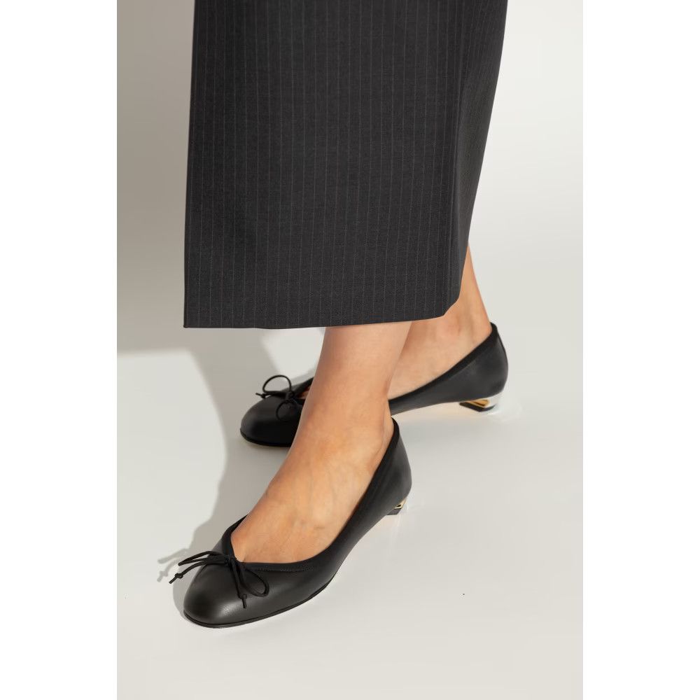 Alexander McQueen o1s22i1n1024 Armadillo Ballet Flats in Black Size US 8 / IT 38 - 2 Thumbnail