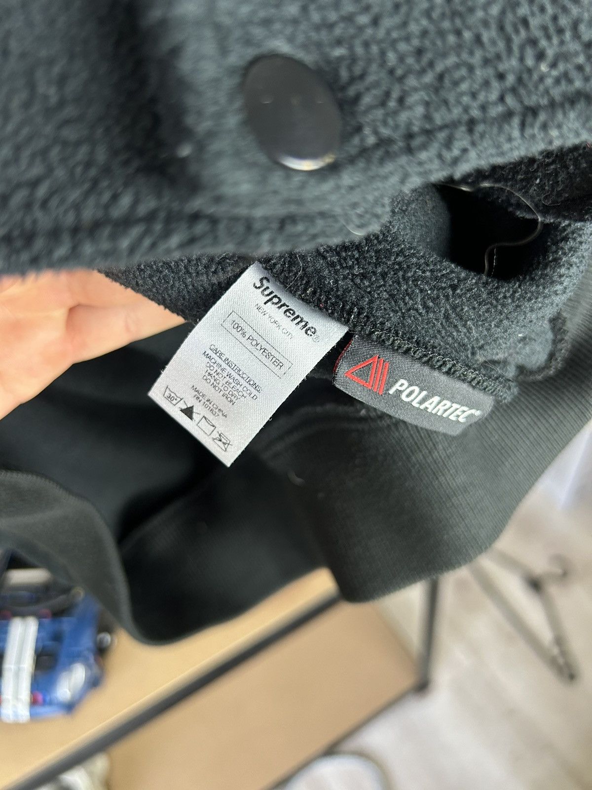 Supreme × Vintage Surpeme Fleece Jacket ‘Black’ Size US XL / EU 56 / 4 - 13 Thumbnail