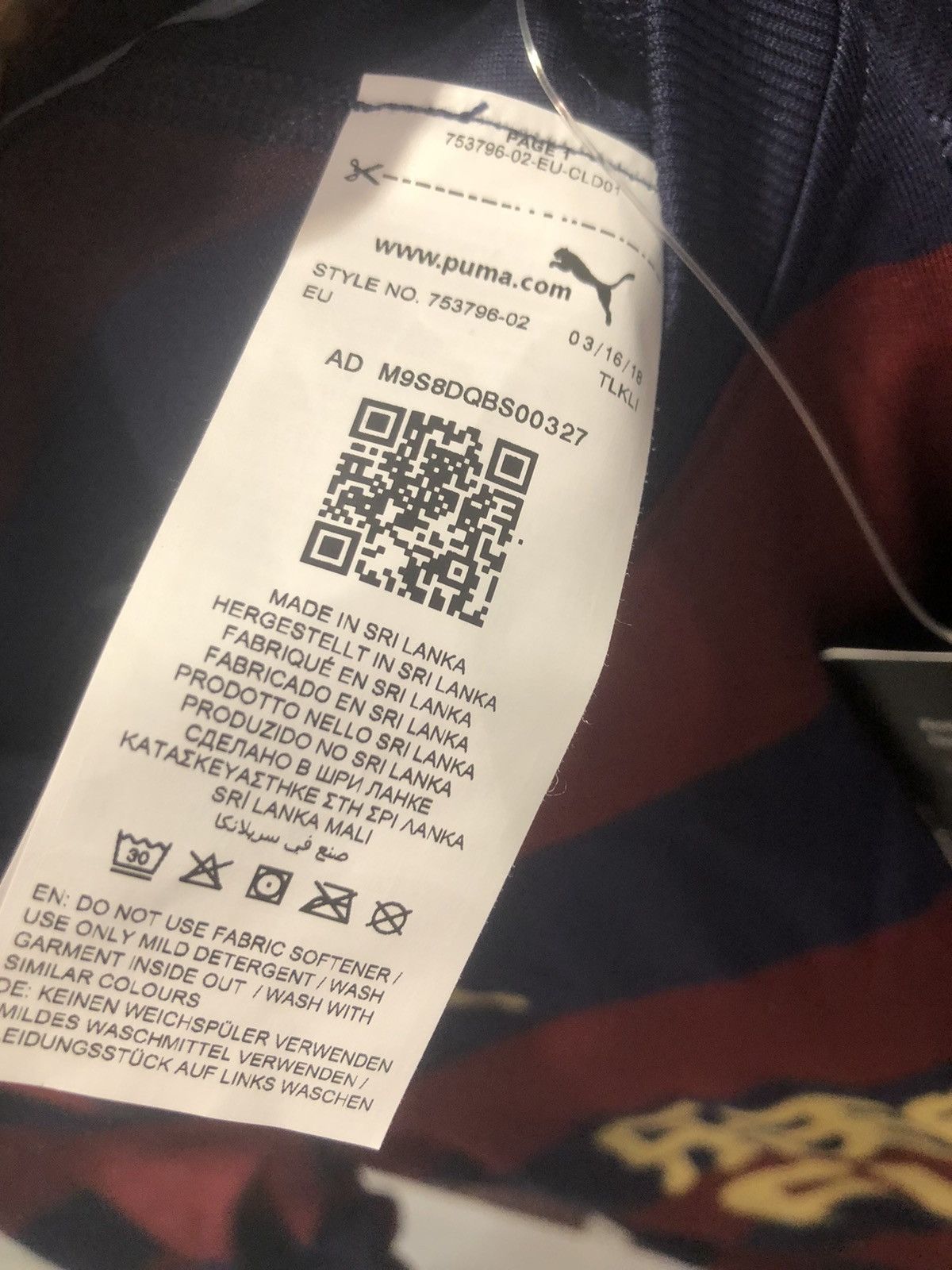 Puma Newcastle United 18/19 player issue away shirt (Bnwt) Size US M / EU 48-50 / 2 - 6 Thumbnail