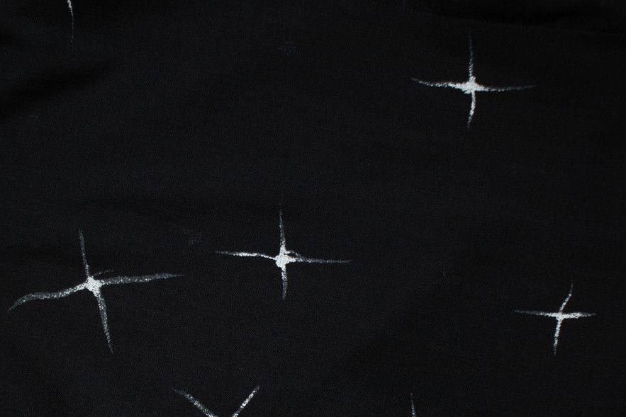 Saint Laurent Paris Saint Laurent, Black star printed sheer shirt 2018 Size US M / EU 48-50 / 2 - 5 Thumbnail