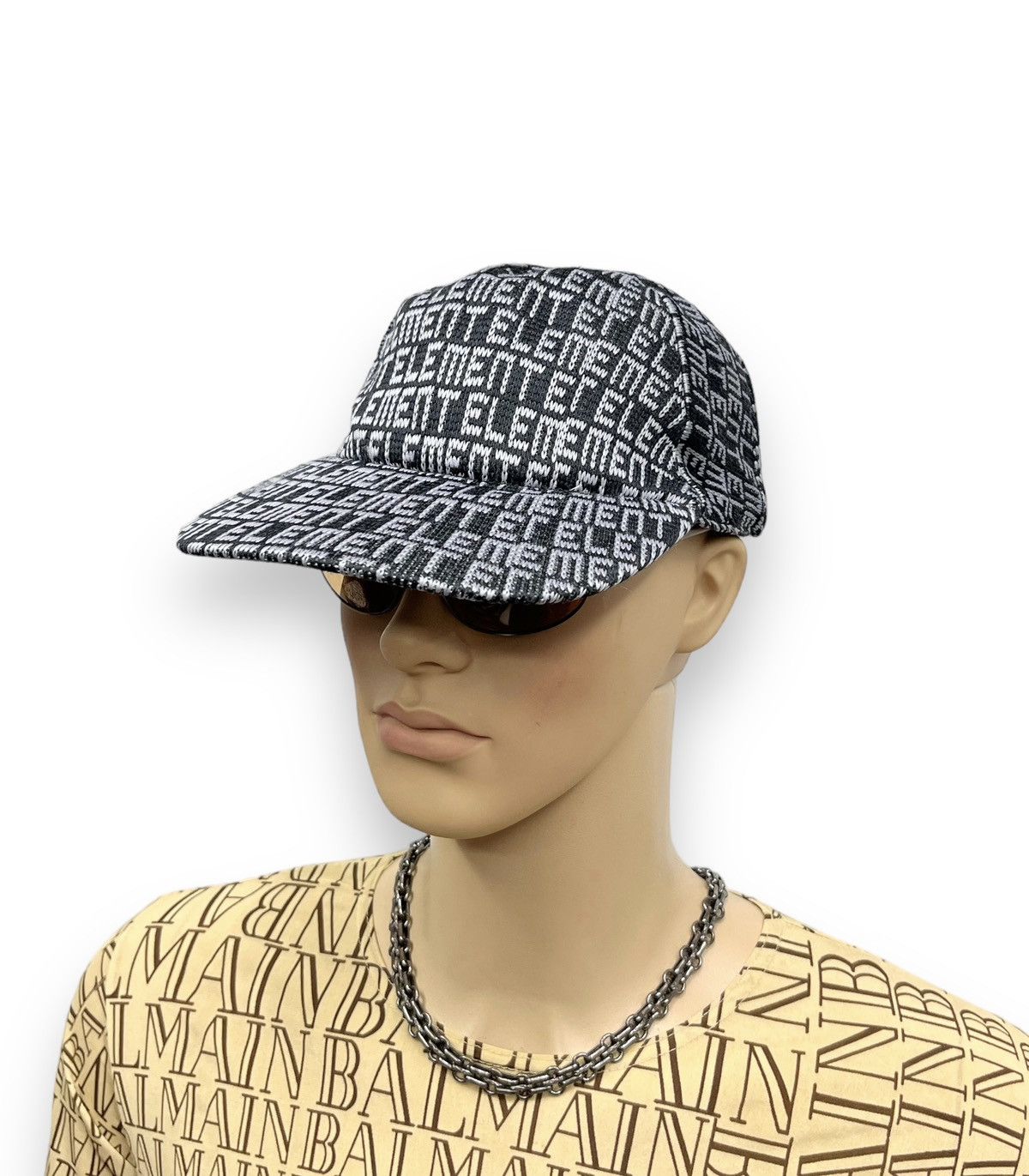 Element 90’s🔥ELEMENT SKATEBOARDS Monogram All Over Spell-Out Hat Size ONE SIZE - 2 Thumbnail